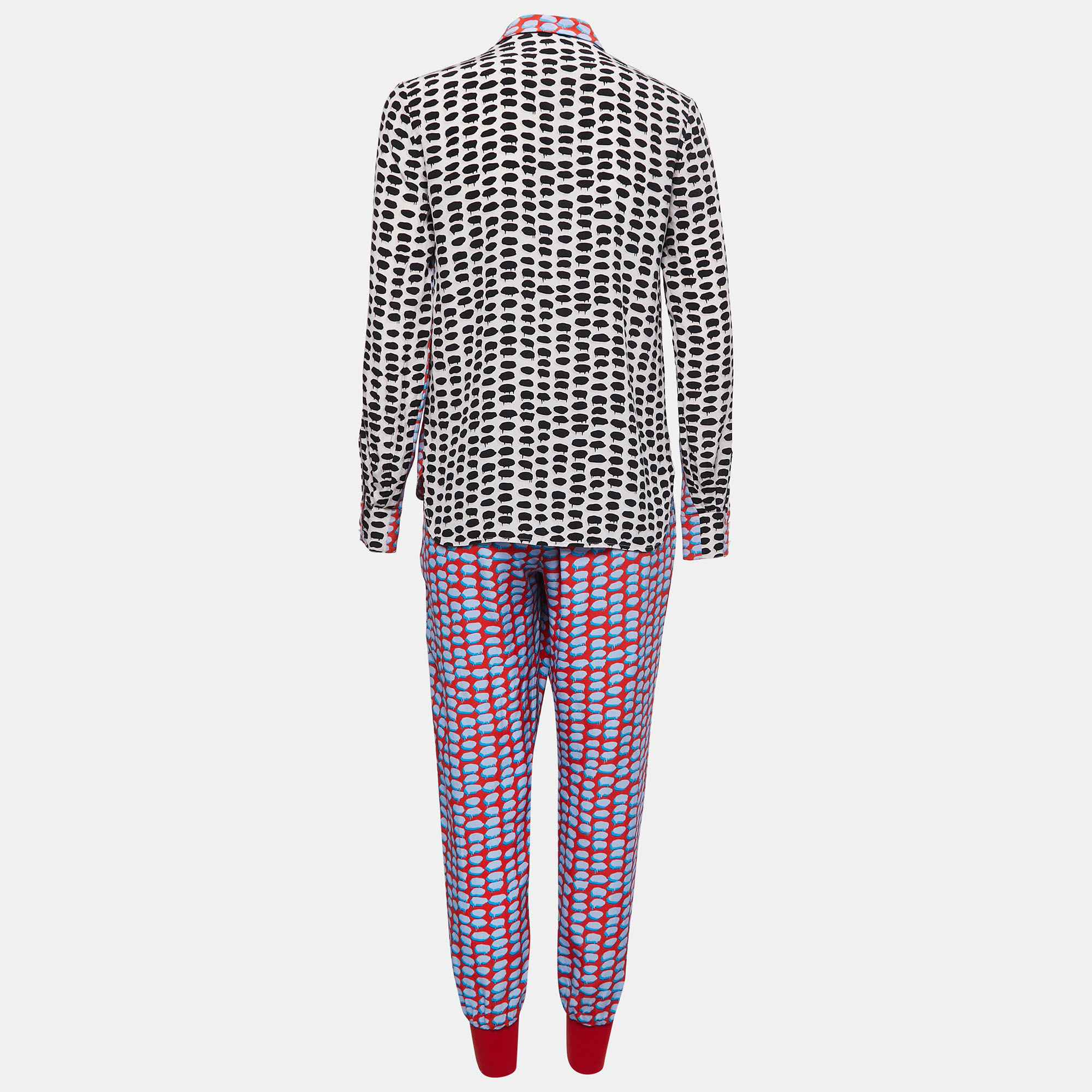 

Stella McCartney Multicolor Printed Silk Top & Pants Set