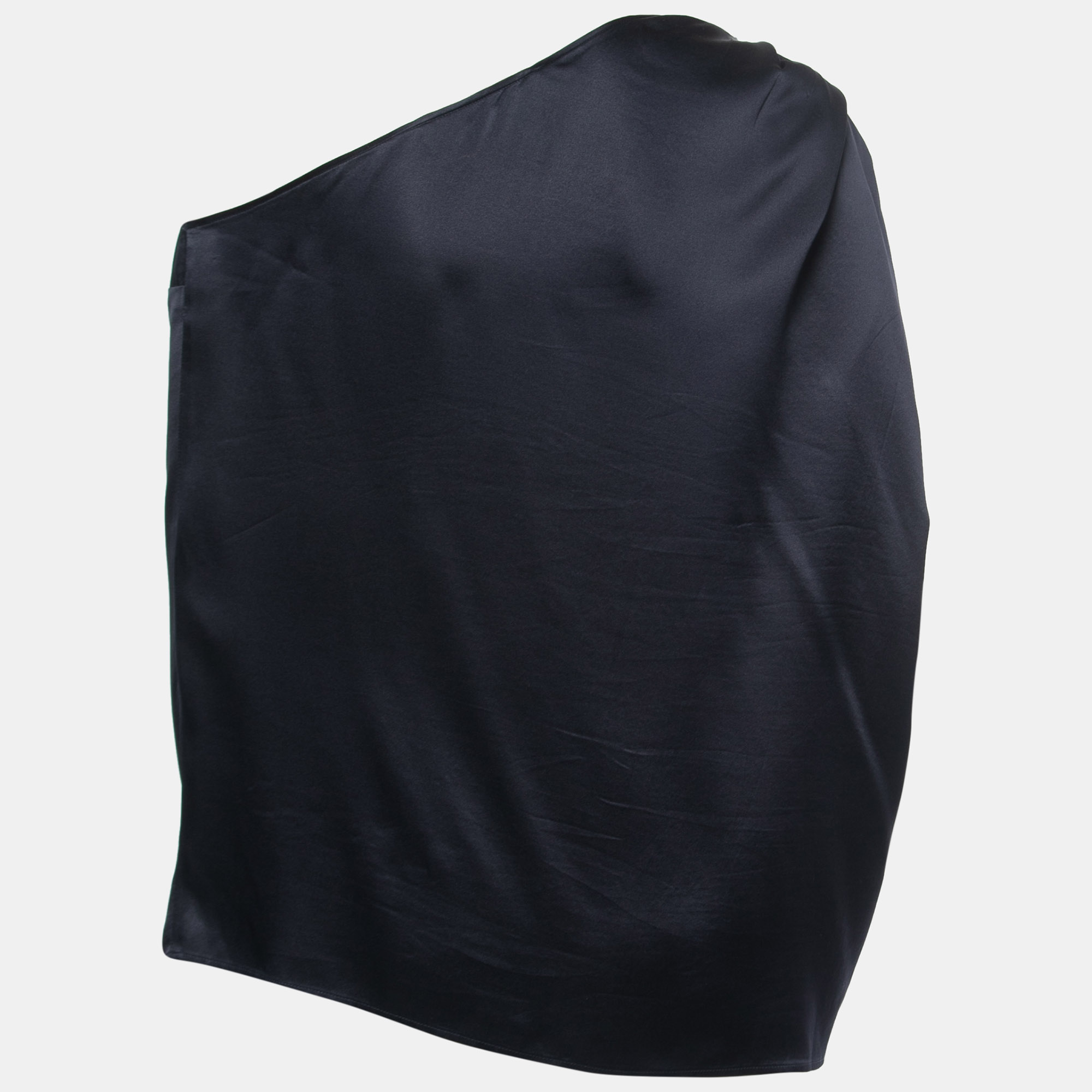 

Stella McCartney Midnight Blue Silk One Shoulder Top