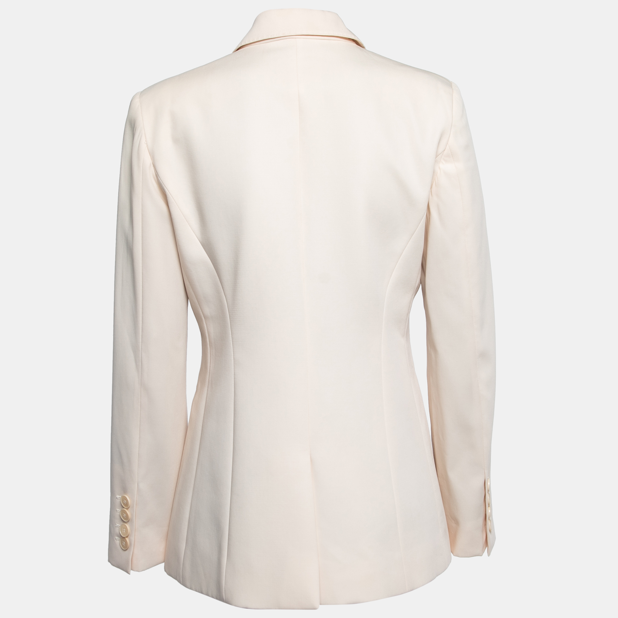

Stella McCartney Cream Wool Double-Breasted Blazer