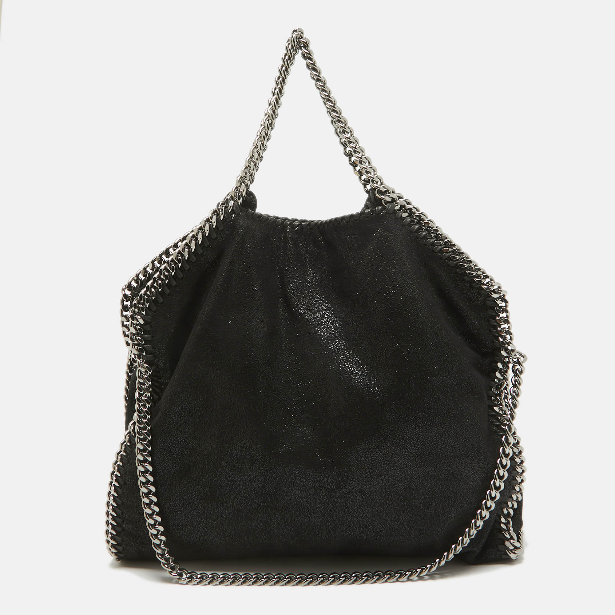 

Stella McCartney Black Faux Leather Small Falabella Tote