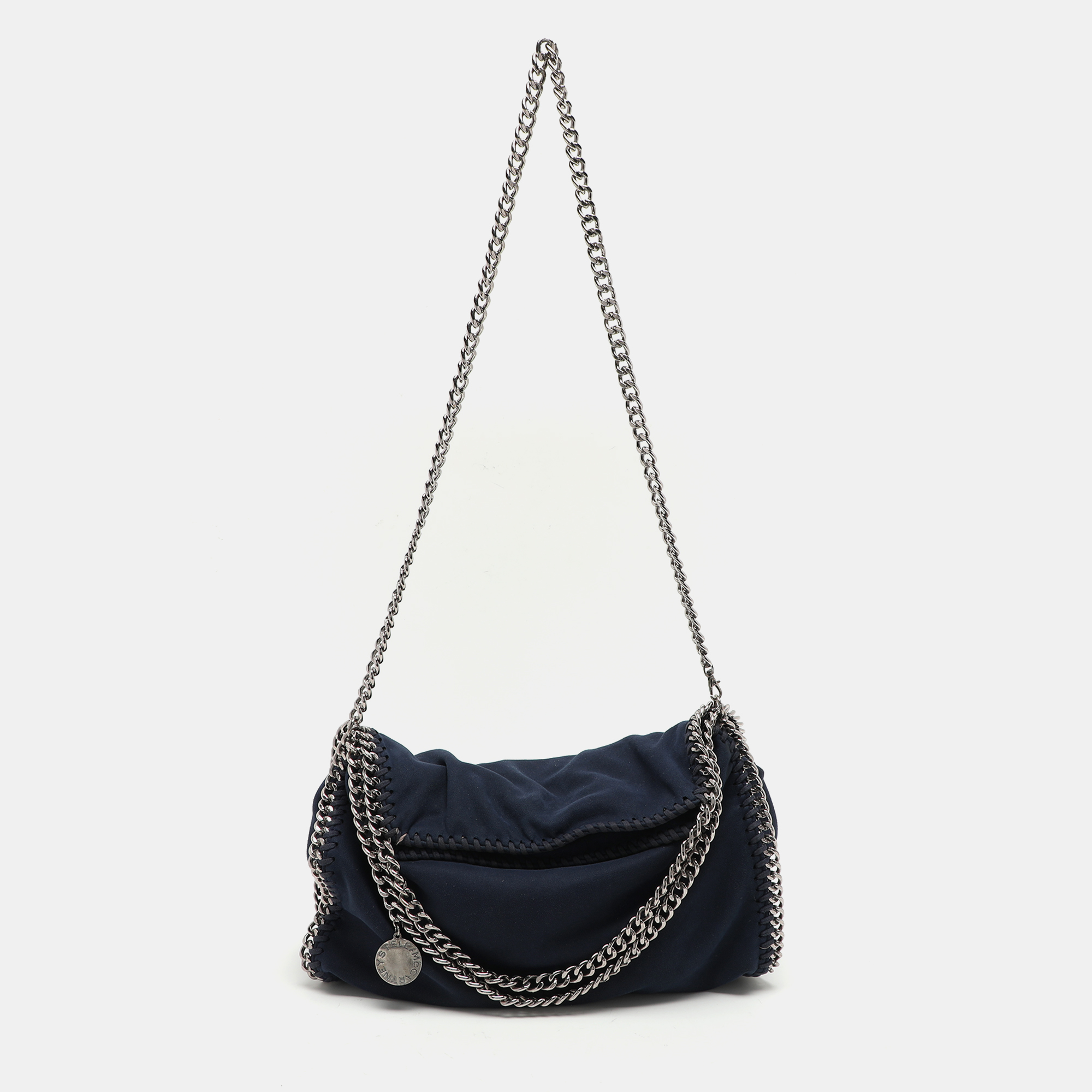 

Stella McCartney Blue Faux Suede Falabella Tote