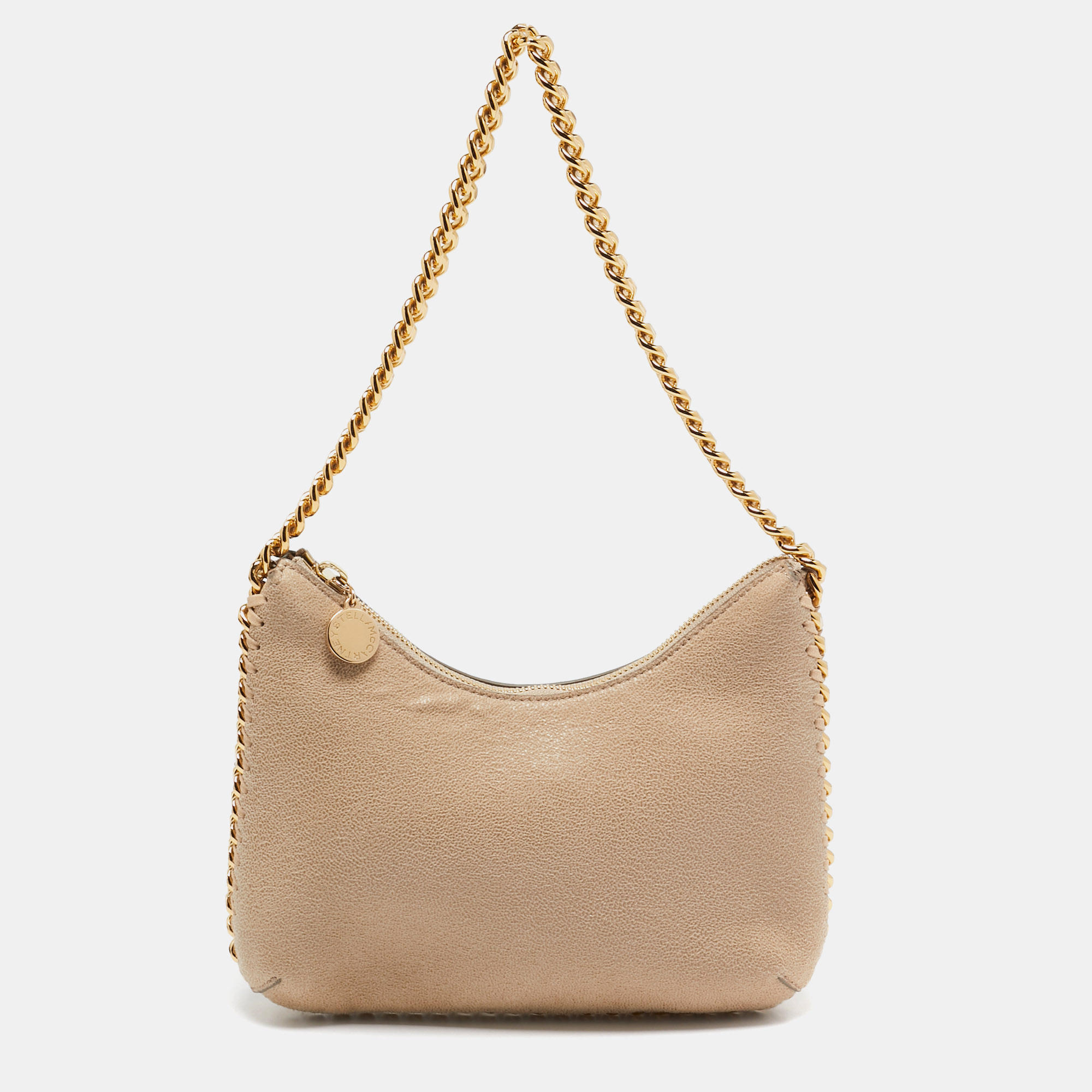 

Stella McCartney Beige Faux Suede Mini Falabella Shoulder Bag