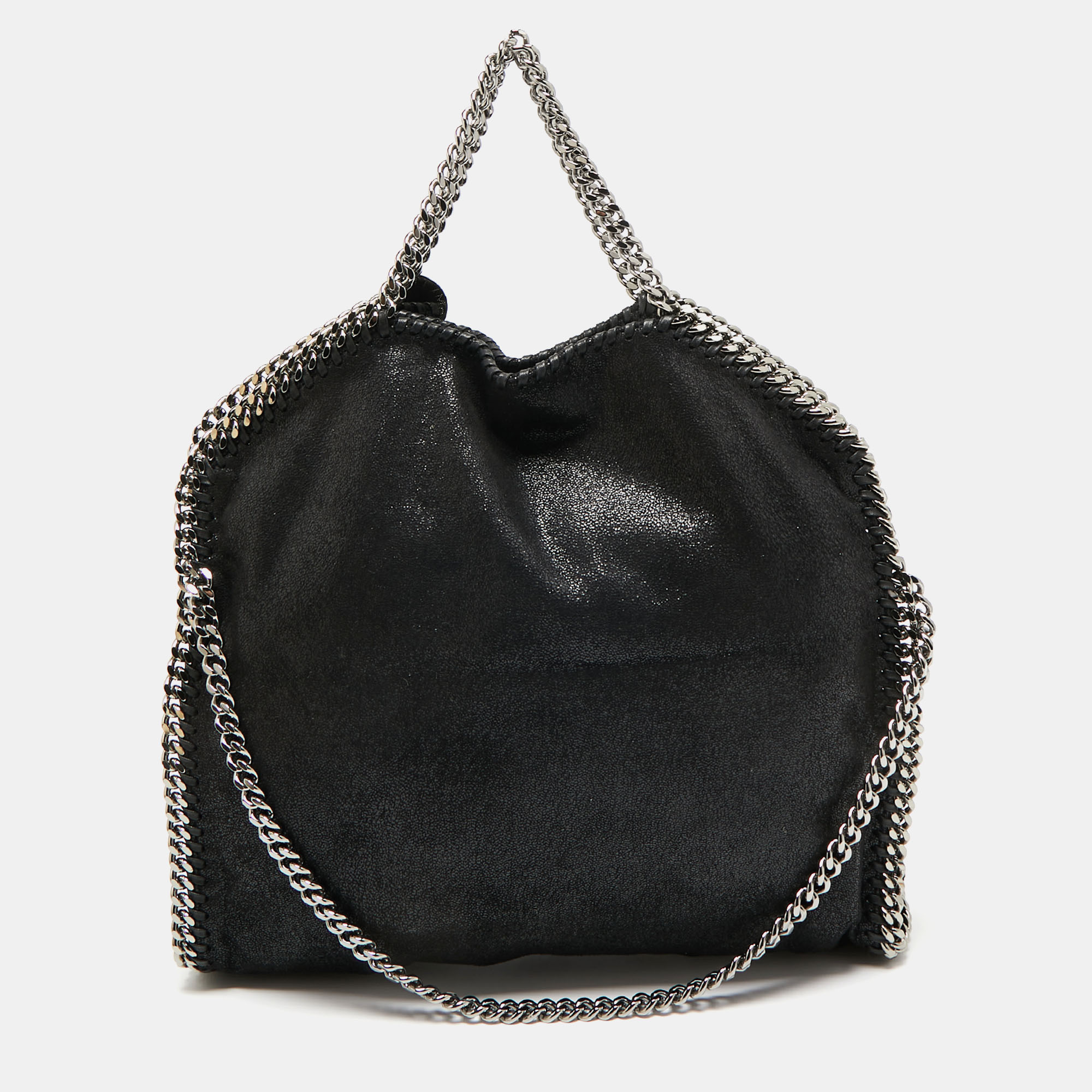 

Stella McCartney Black Faux Leather Small Falabella Tote