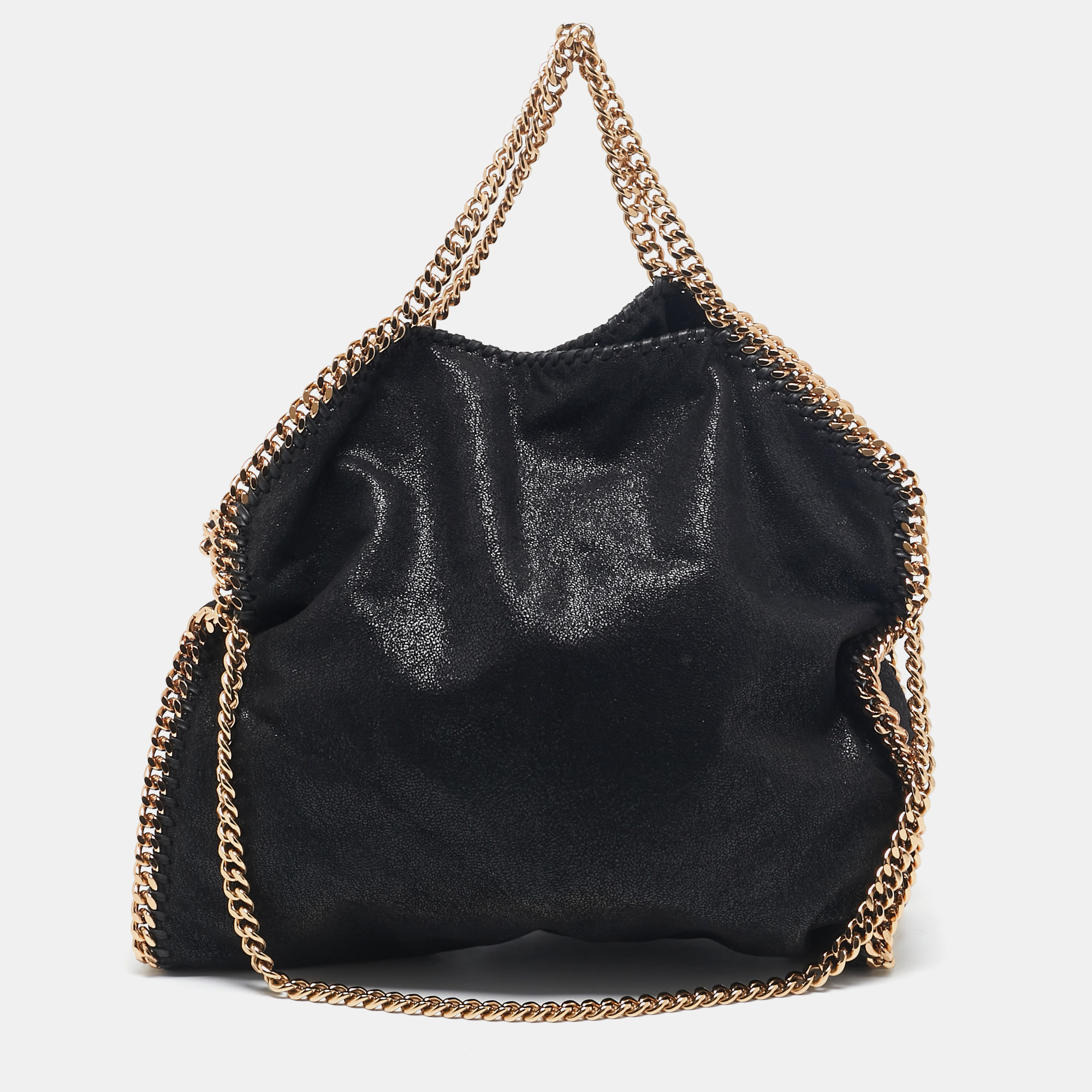 

Stella McCartney Black Faux Suede Small Falabella Tote