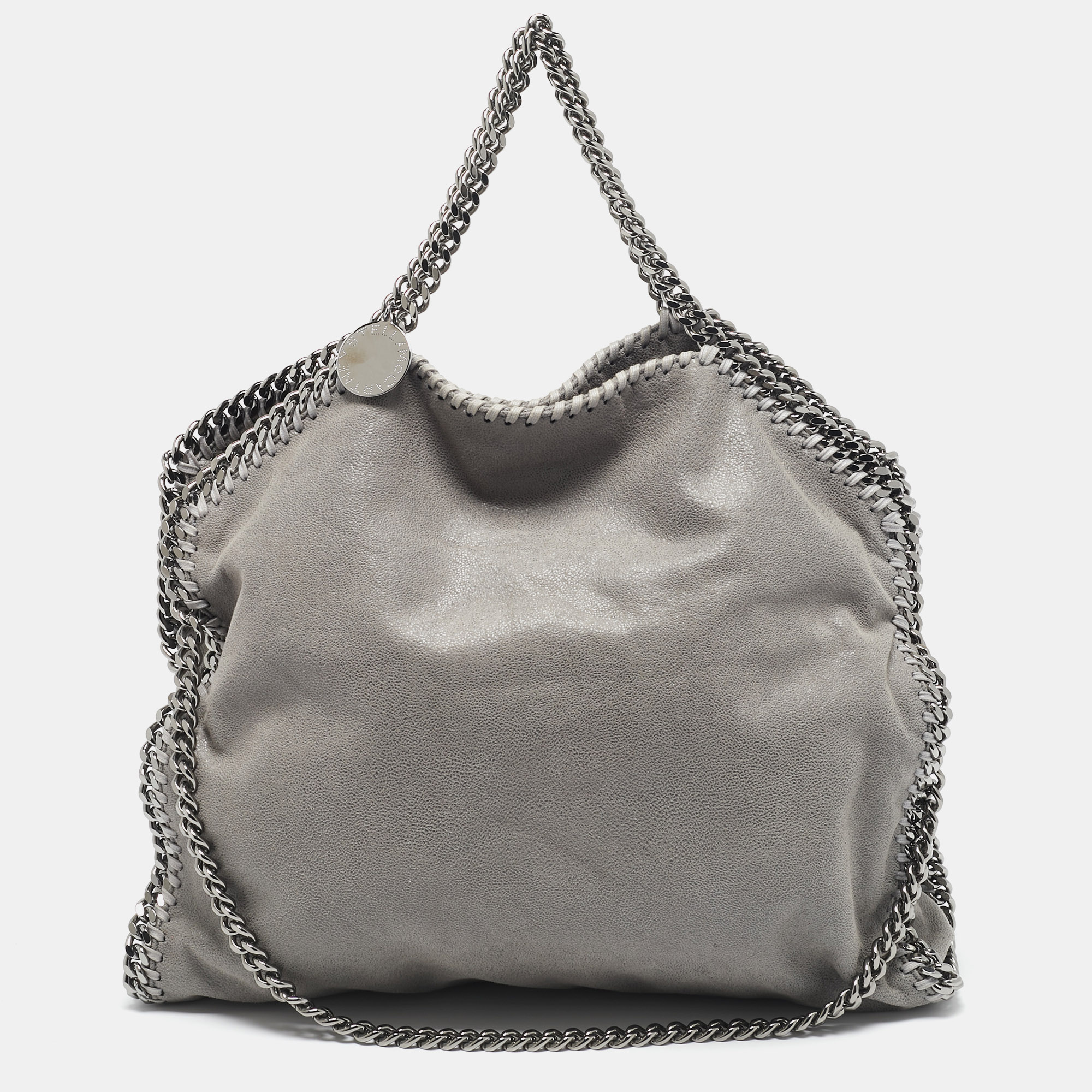 

Stella McCartney Grey Faux Suede Small Falabella Tote