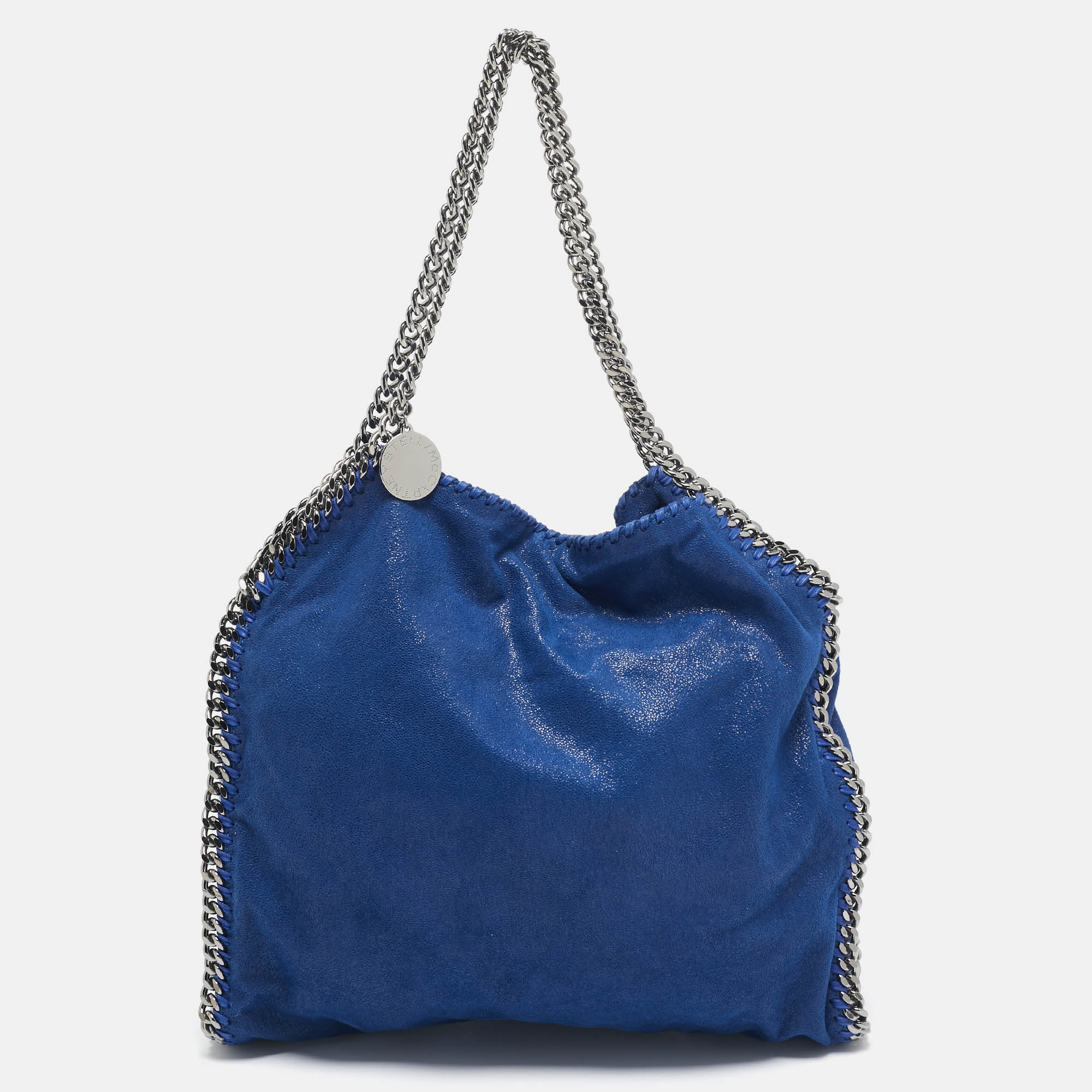 

Stella McCartney Blue Faux Suede  Falabella Tote