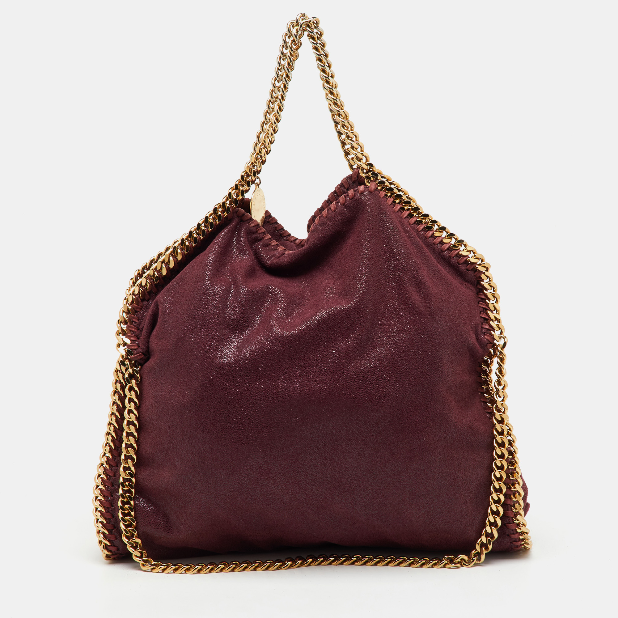 

Stella McCartney Burgundy Faux Suede  Falabella Tote