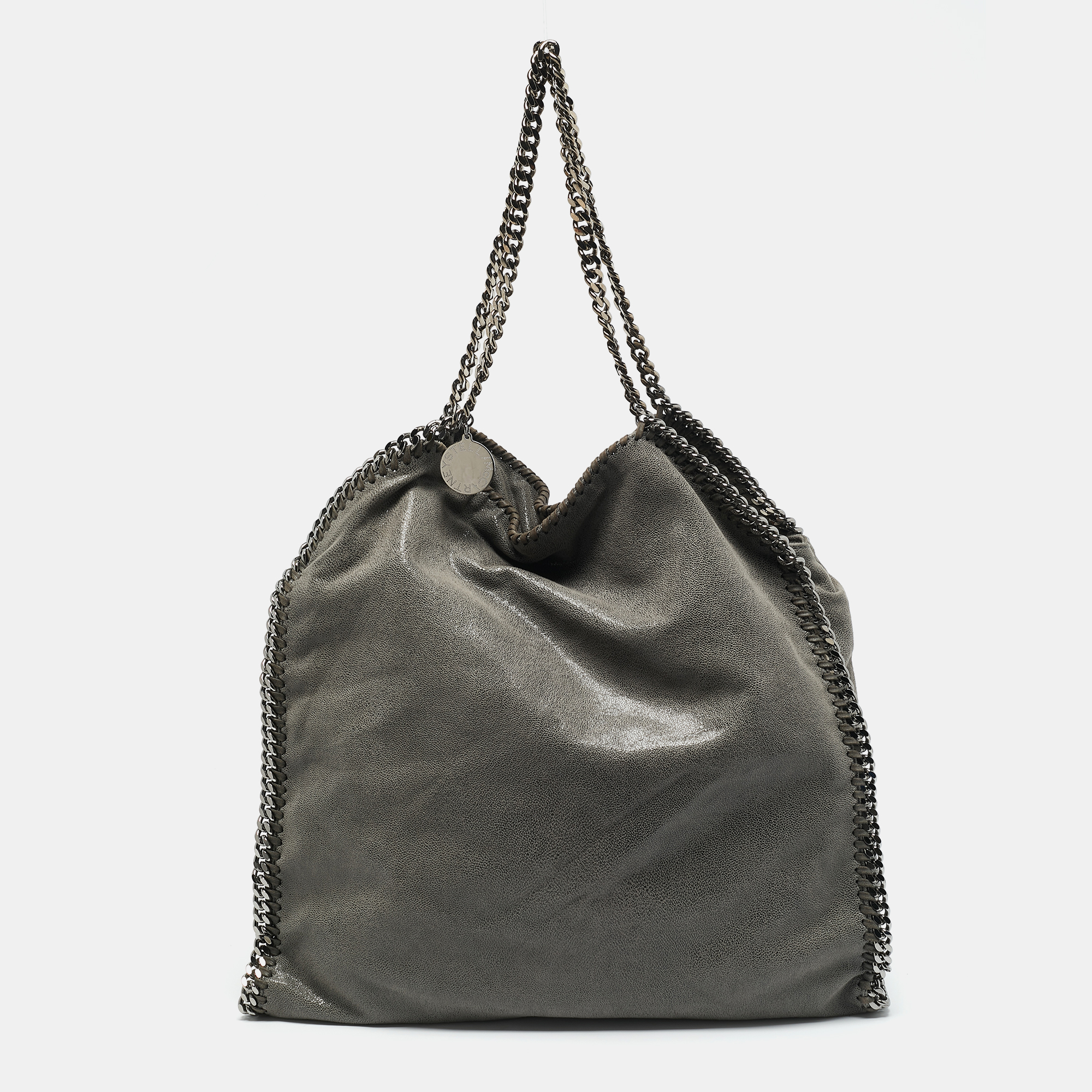 

Stella McCartney Grey Faux Suede  Falabella Tote