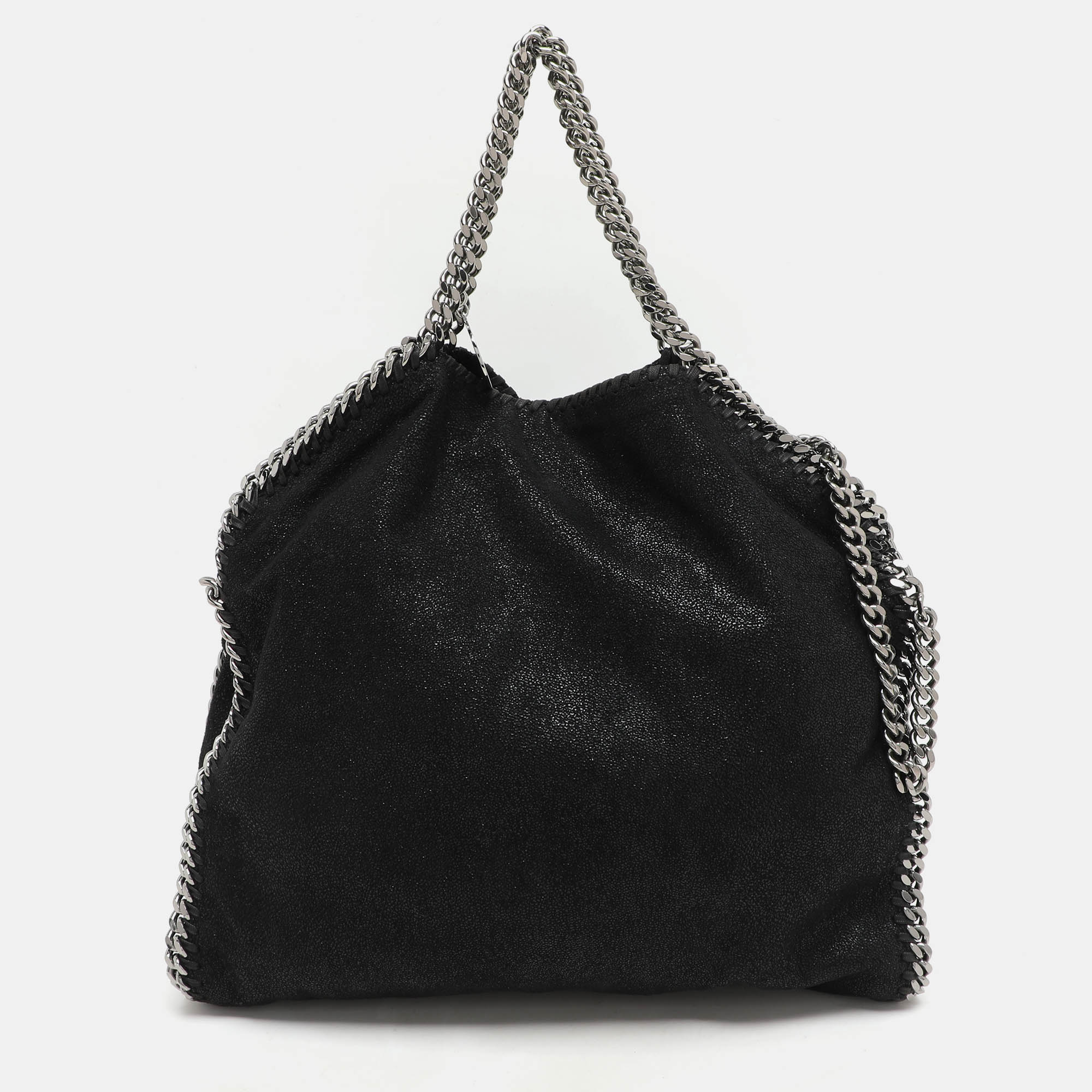 

Stella McCartney Black Faux Suede  Falabella Tote