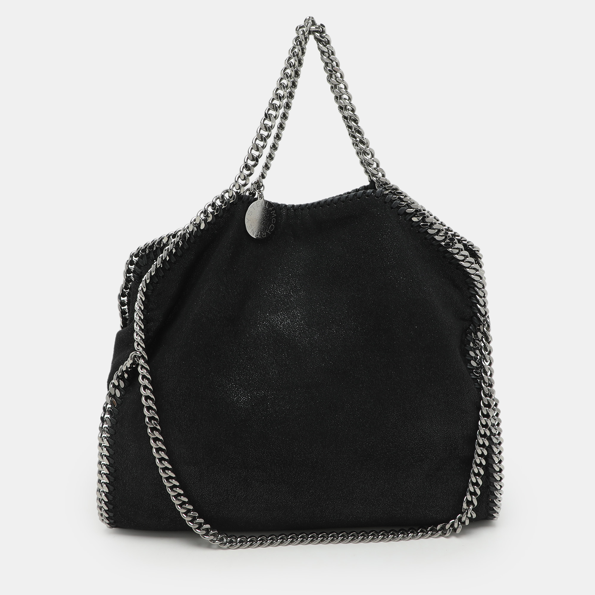 

Stella McCartney Black Faux Suede Small Falabella Tote