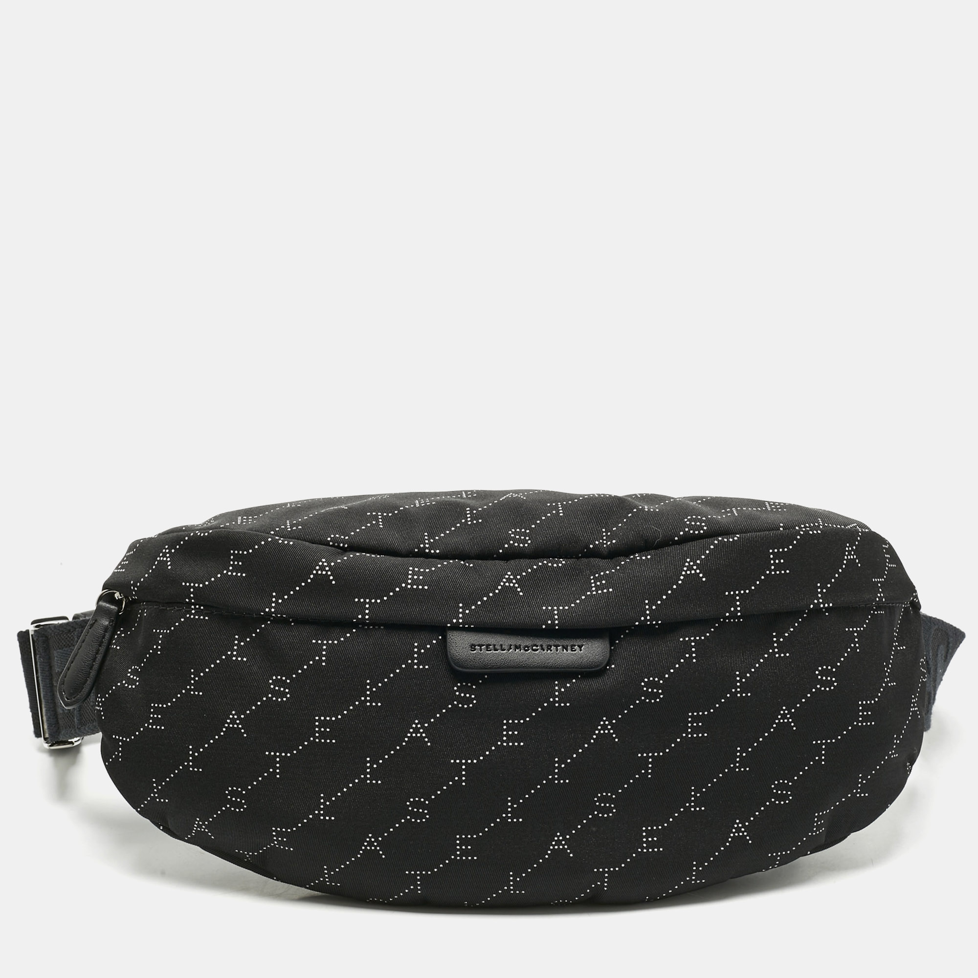 

Stella McCartney Black Monogram Nylon Bum Belt Bag