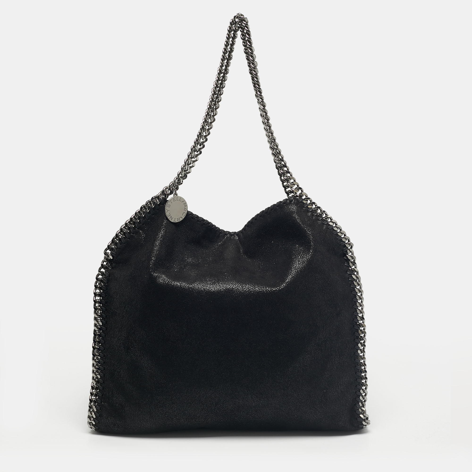 

Stella McCartney Black Faux Suede  Falabella Tote