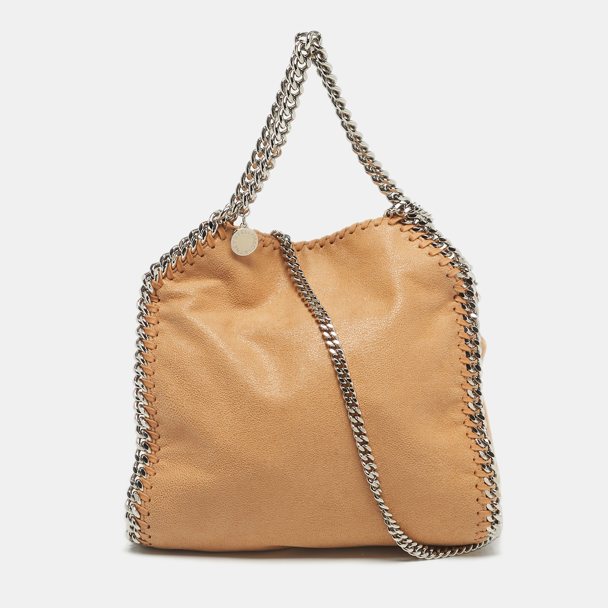 

Stella McCartney Beige Faux Leather Mini Falabella Tote