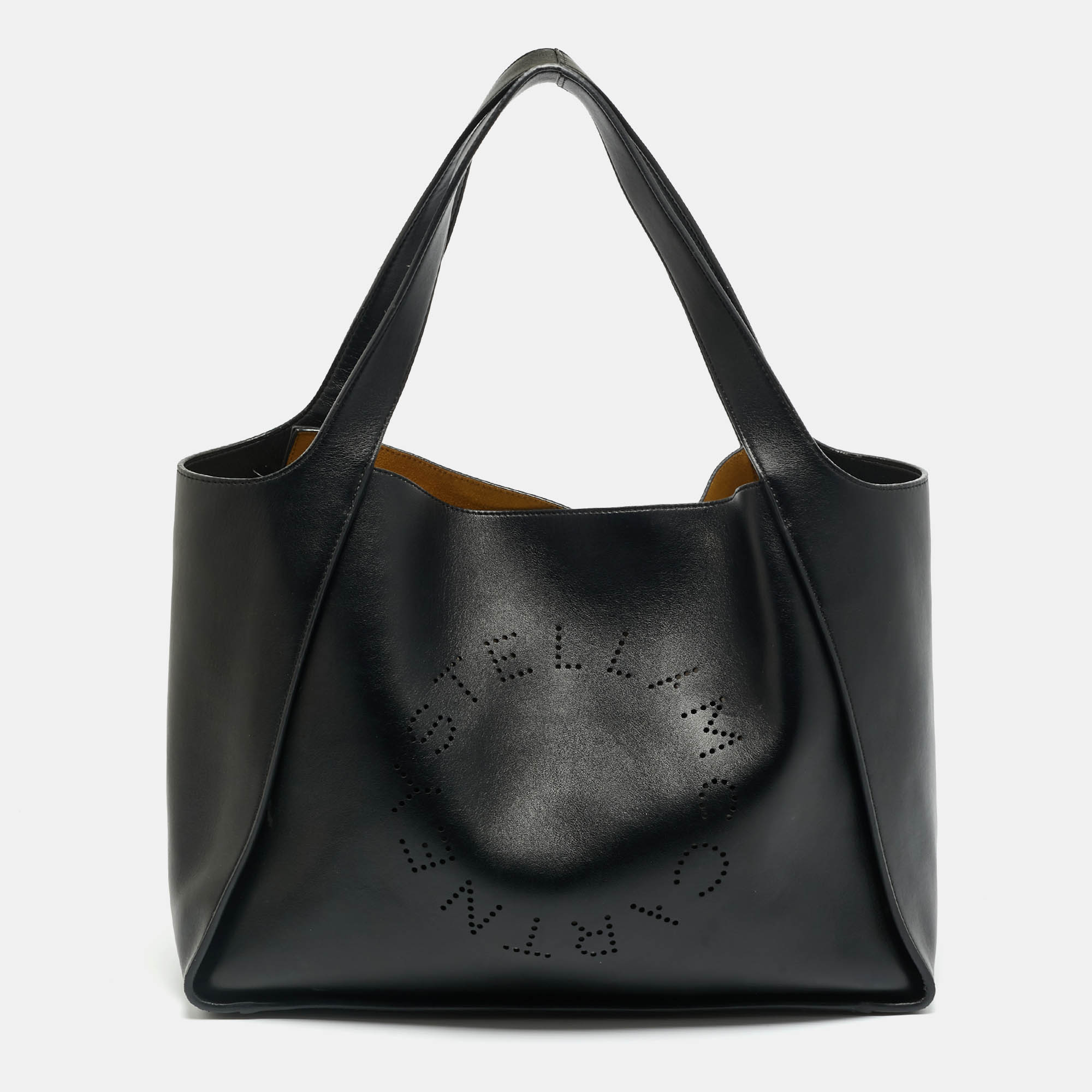 

Stella McCartney The Logo  Black Faux Leather Tote
