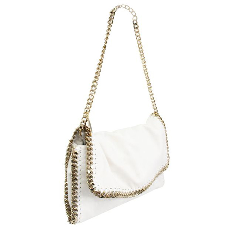 

Stella McCartney White Faux Leather  Falabella Bag