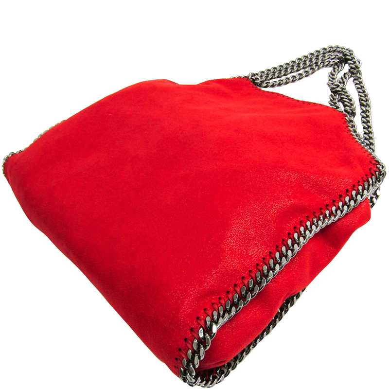 

Stella McCartney Red Leather Tote Bag