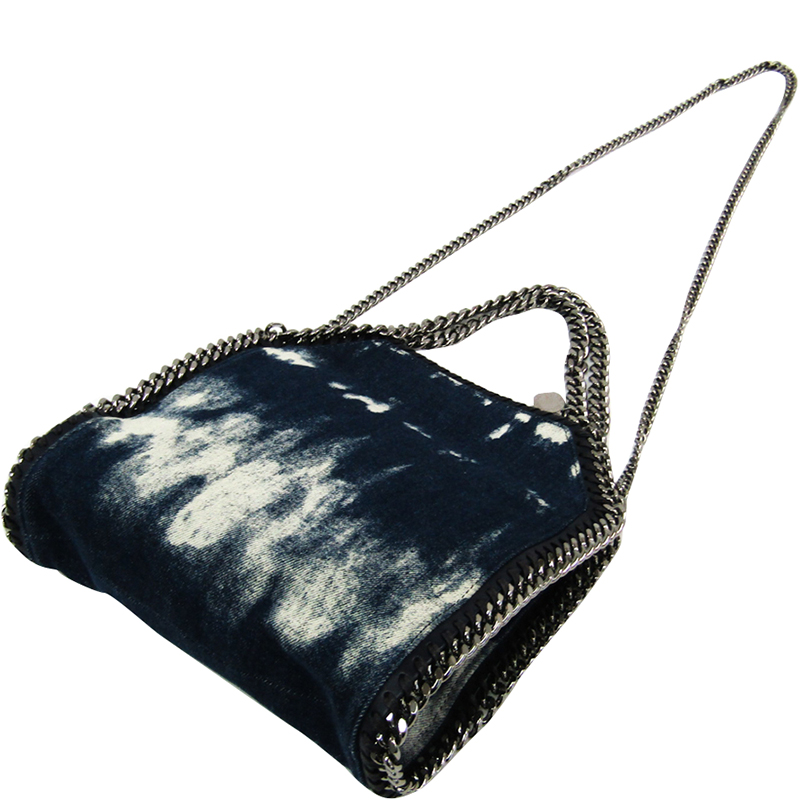 

Stella McCartney Navy Blue Denim Tote Bag