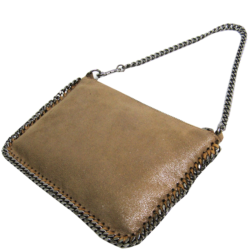 

Stella McCartney Beige Faux Leather Falabella Chain Shoulder Bag