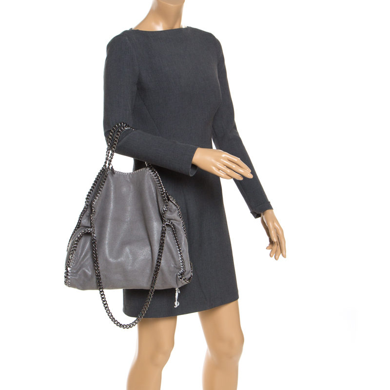 

Stella McCartney Grey Faux Leather  Falabella Tote