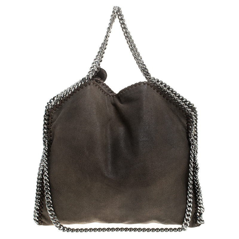 مملوكة مسبقًا Stella McCartney Brown Faux Leather Small Falabella Tote
