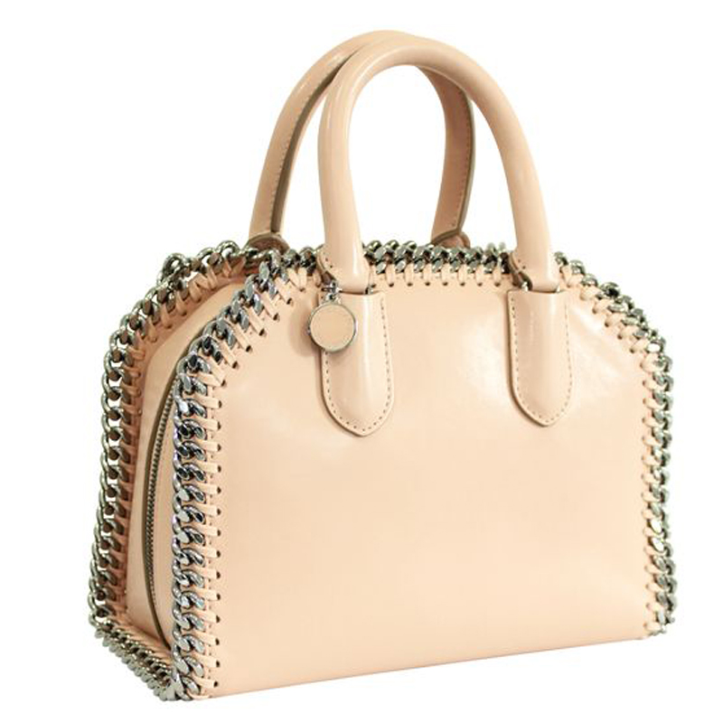 

Stella McCartney Pastel Pink Leather Falabella Top Handle Bag
