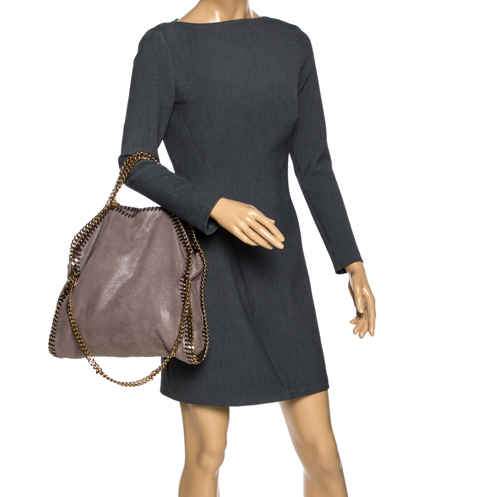 

Stella McCartney Light Brown Faux Leather Falabella Tote