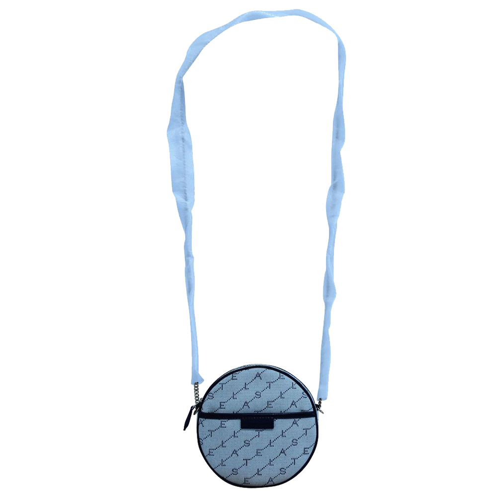 

Stella McCartney Beige Print Canvas Mini Round Bag