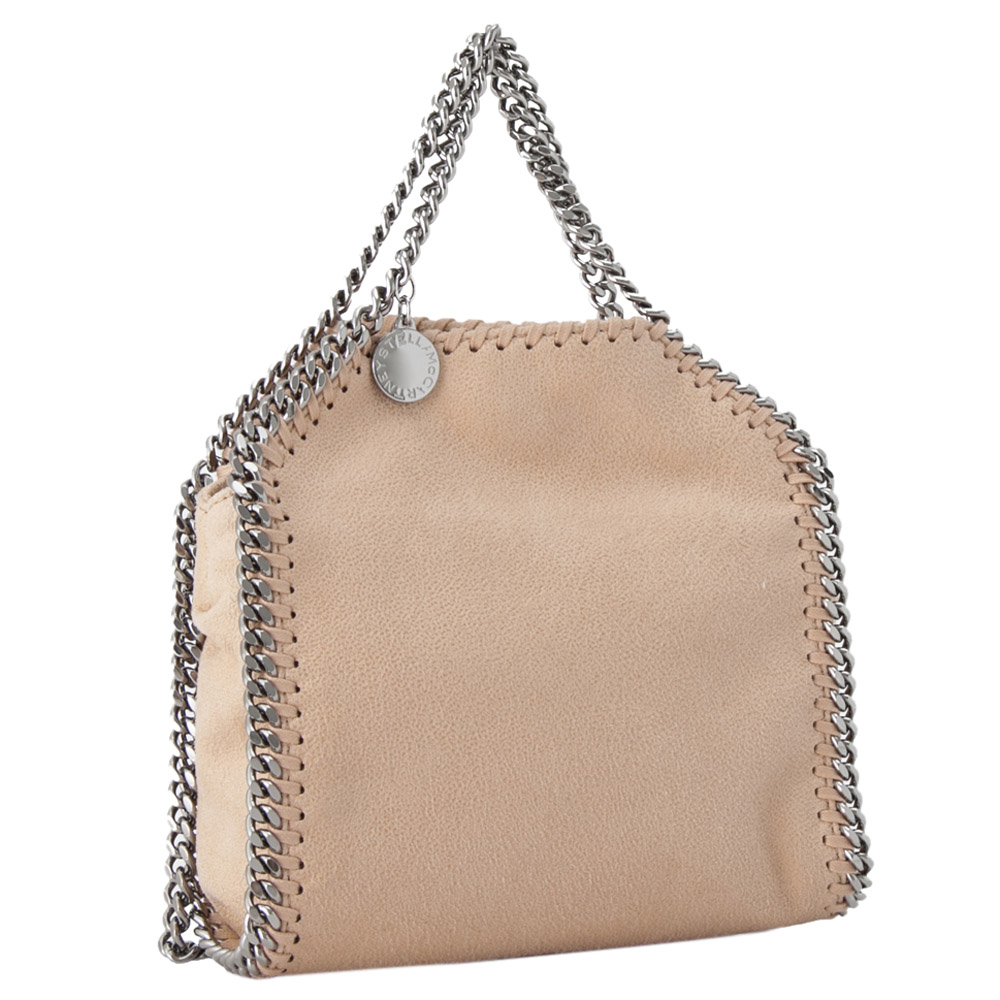 

Stella McCartney Brown Leather Tiny Falabella Shaggy Deer Shoulder Bag, Beige