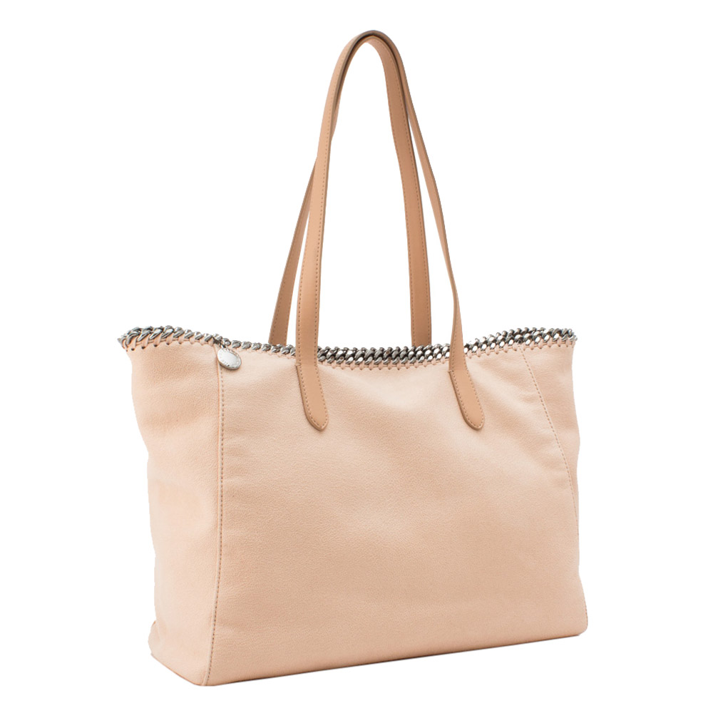 

Stella McCartney Brown Leather Falabella Shaggy Deer Tote Bag, Beige