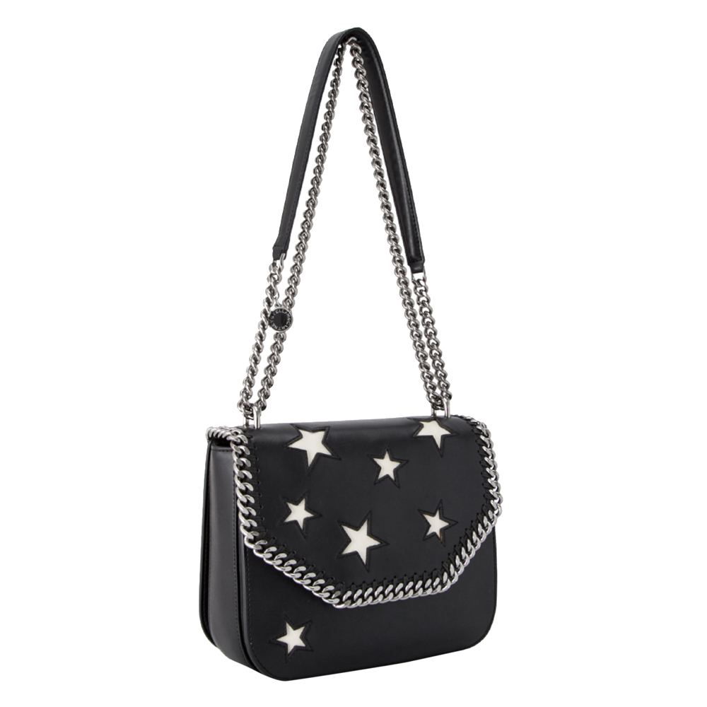 

Stella McCartney Black Falabella Box Stars Crossbody Bag