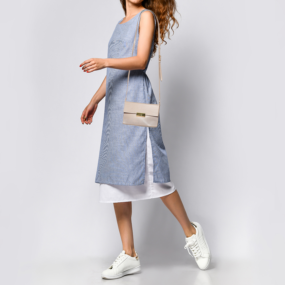 

Stella McCartney Beige Faux Leather Shoulder Bag