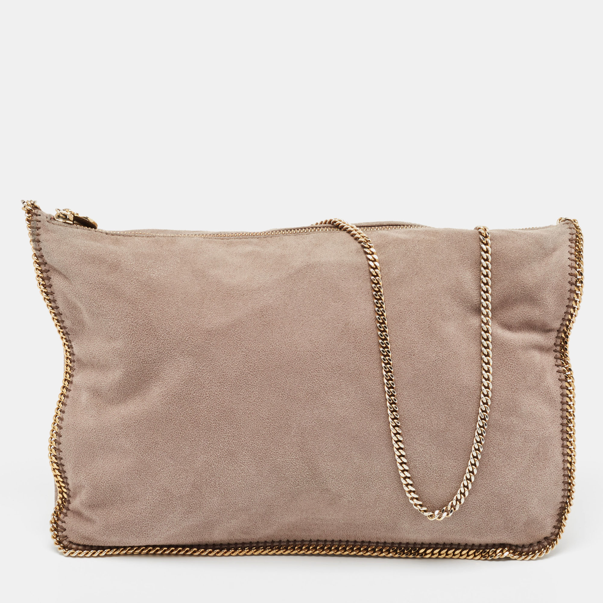 

Stella McCartney Beige Faux Suede Falabella Shoulder Bag