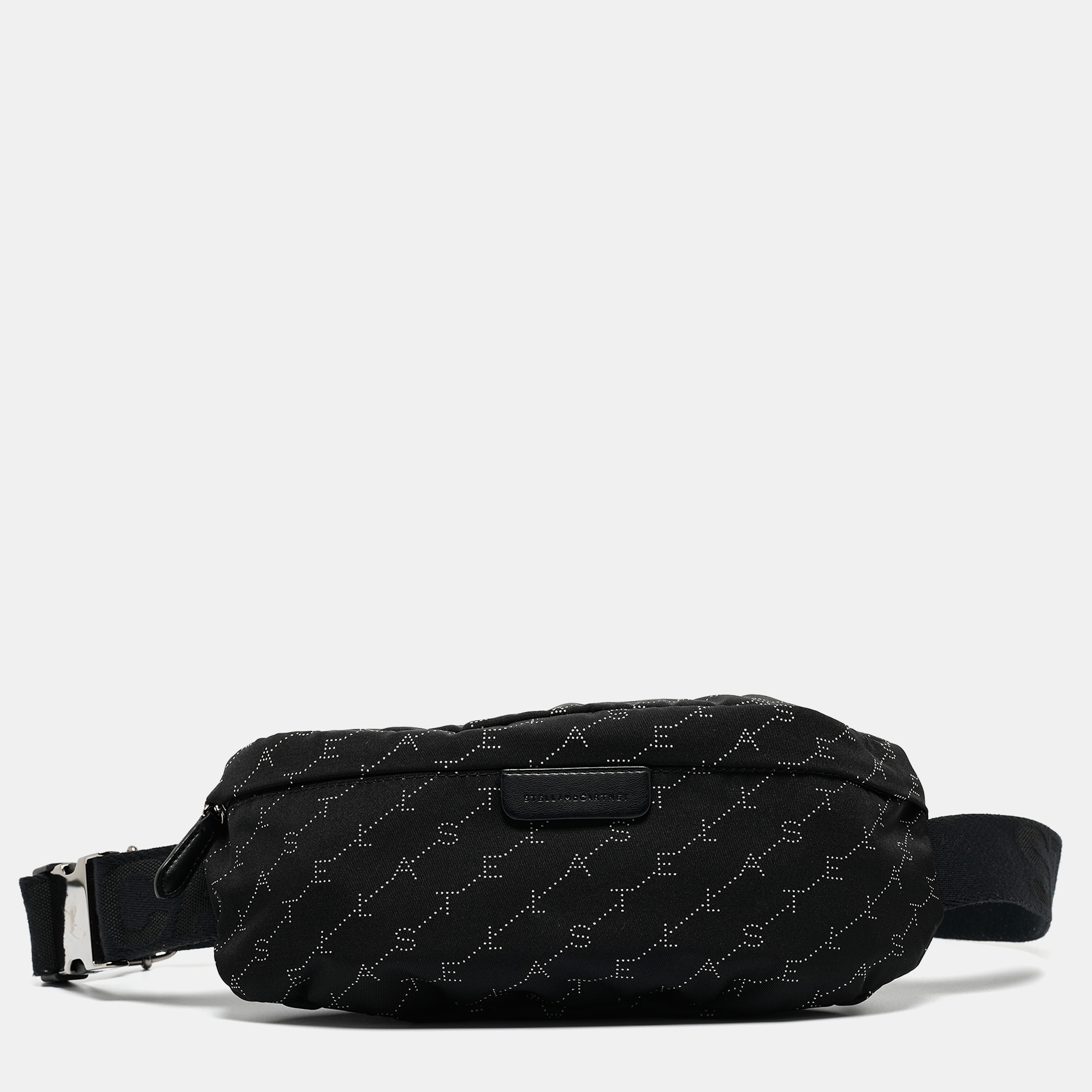 

Stella McCartney Black Monogram Nylon Bum Belt Bag
