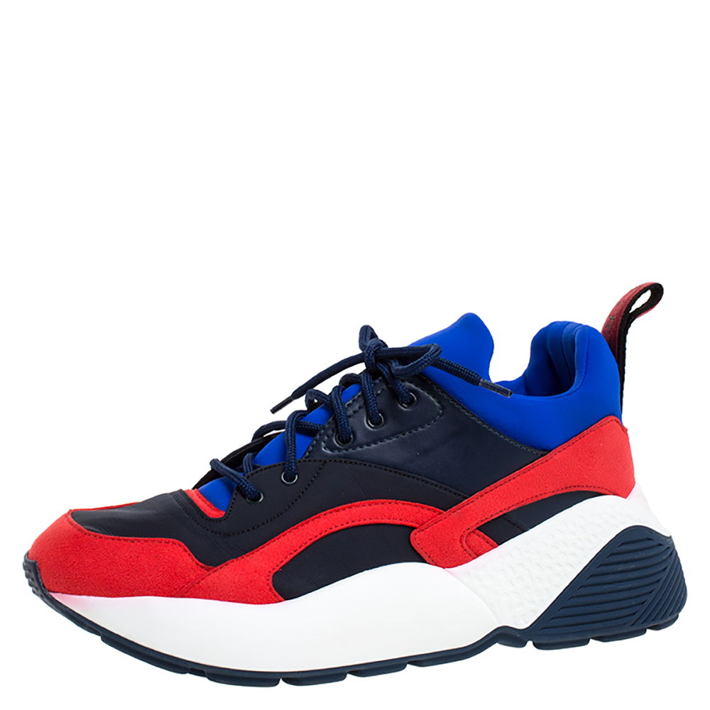 Pre Owned حذاء رياضي ستيلا ماكرتني أربطة Eclypse  قماش/ جلد صناعي متعدد الألوان مقاس 40