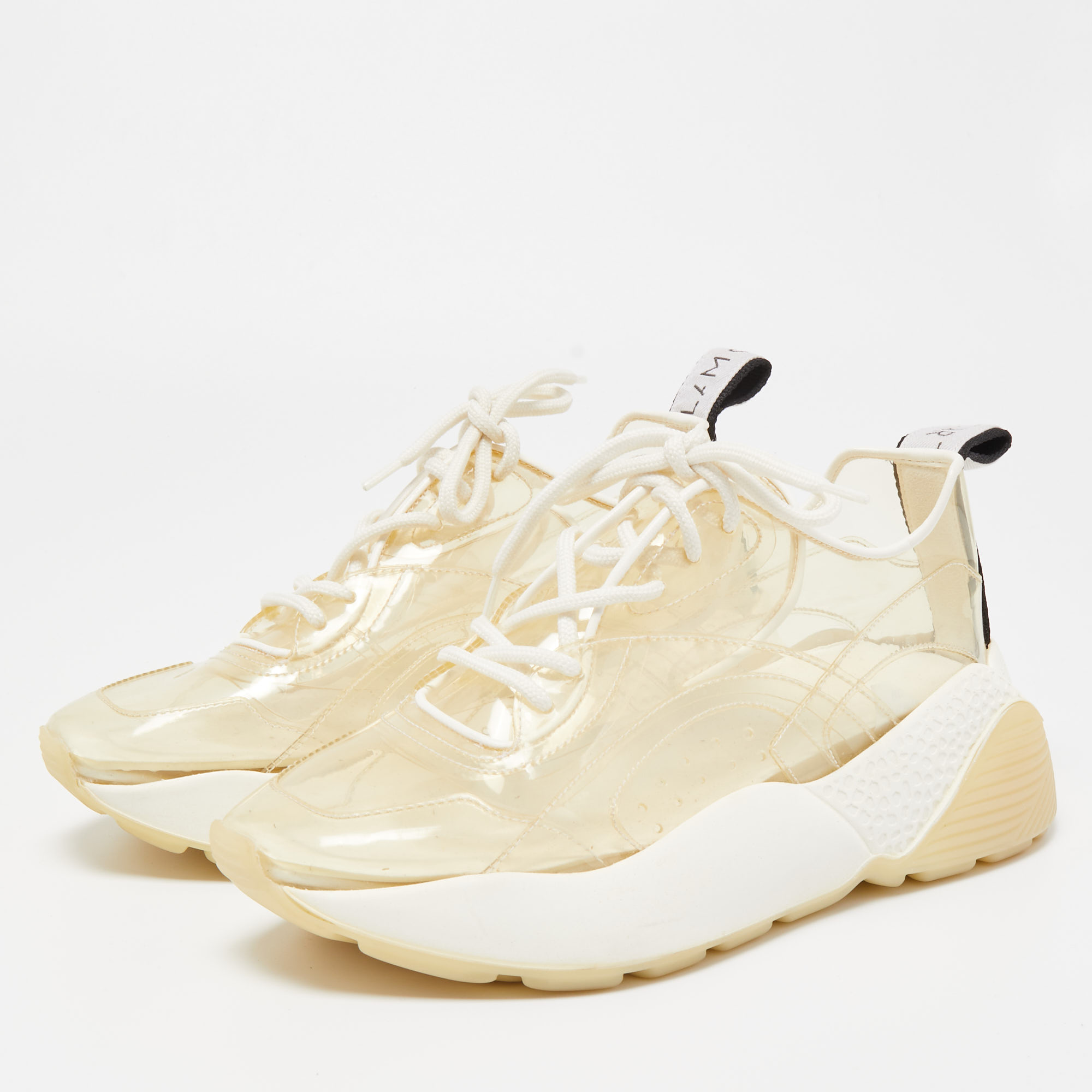 

Stella McCartney White PVC Eclypse Sneakers Size