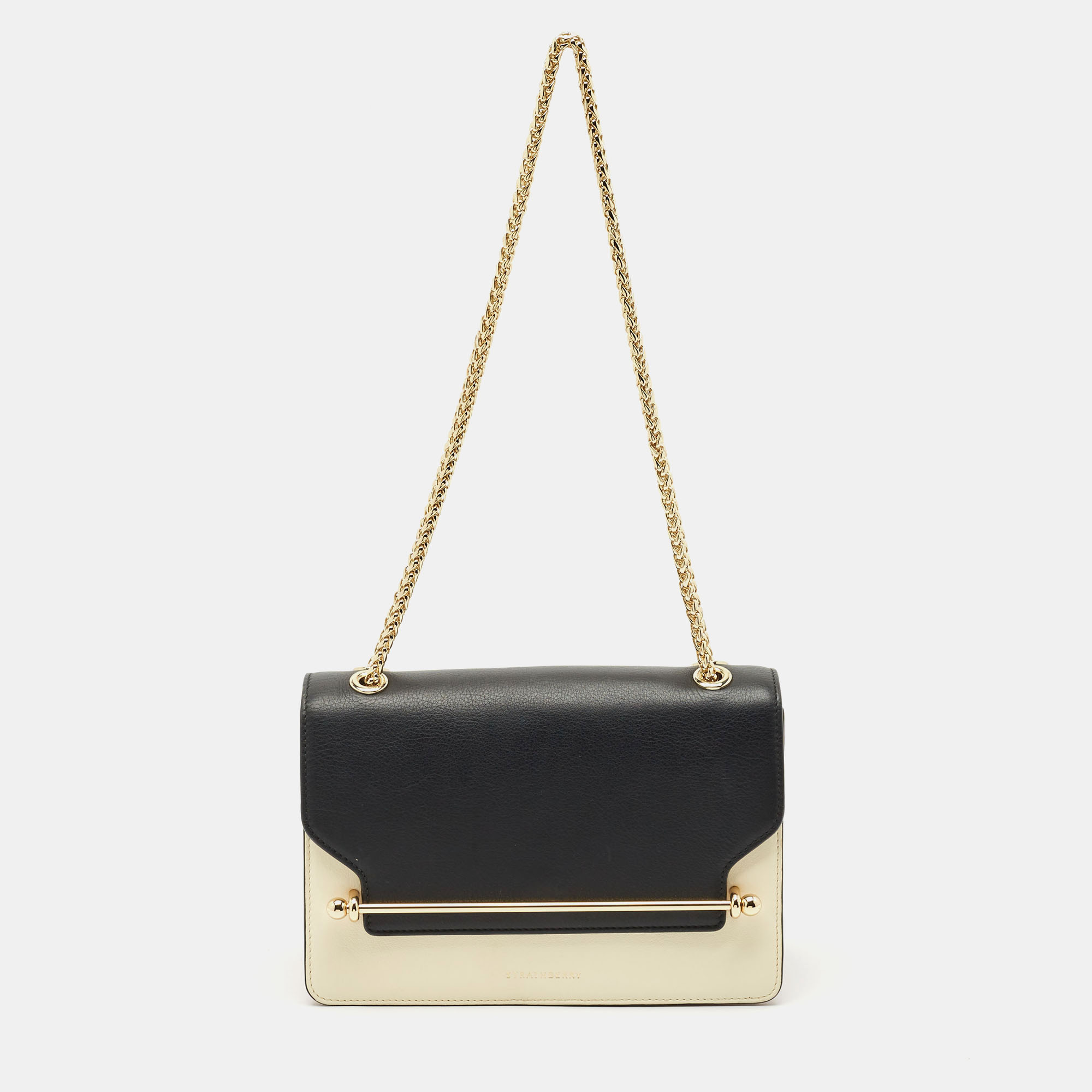 

Strathberry Tricolor Leather East/West Chain Shoulder Bag, Multicolor