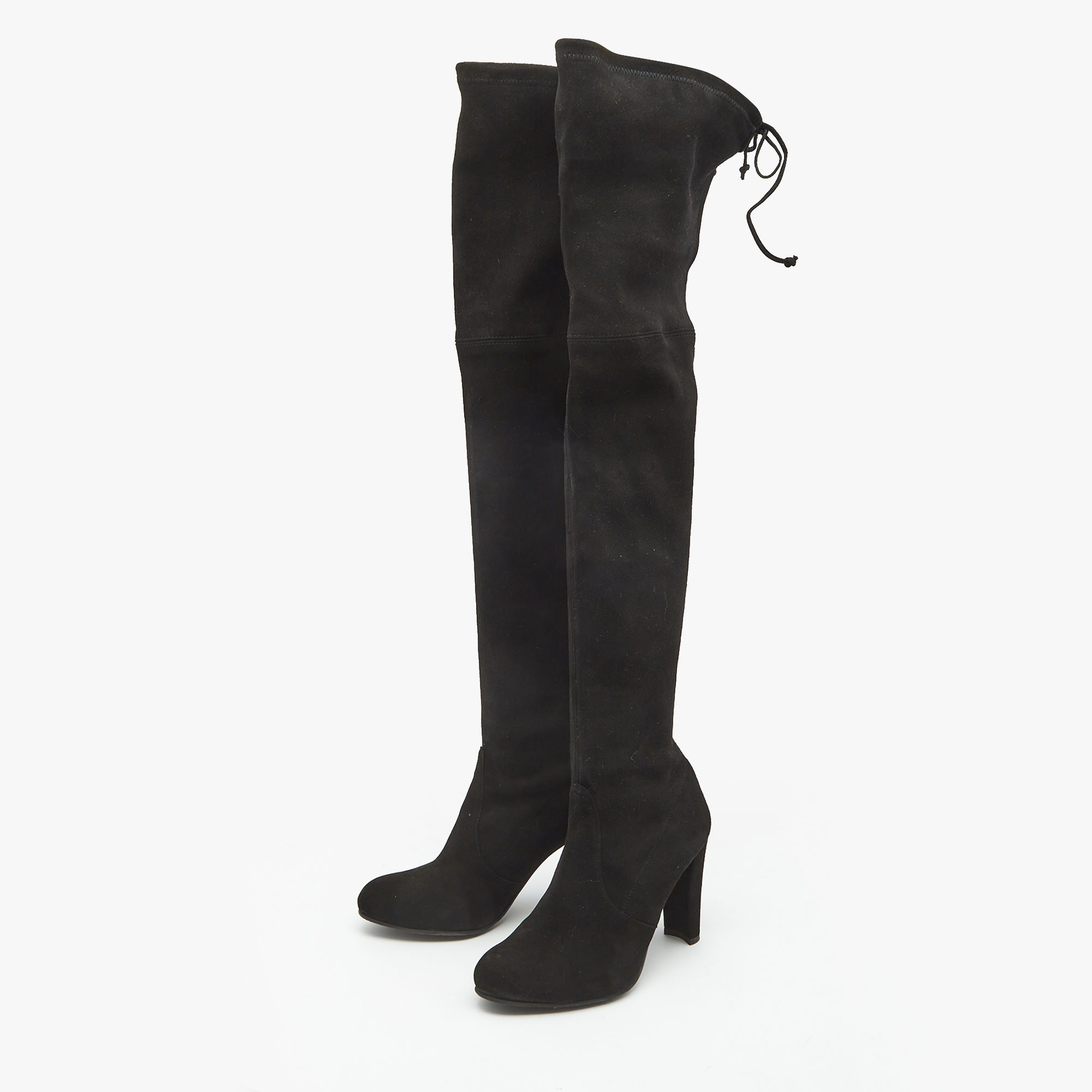 

Stuart Weitzman Black Suede Over The Knee Boots Size