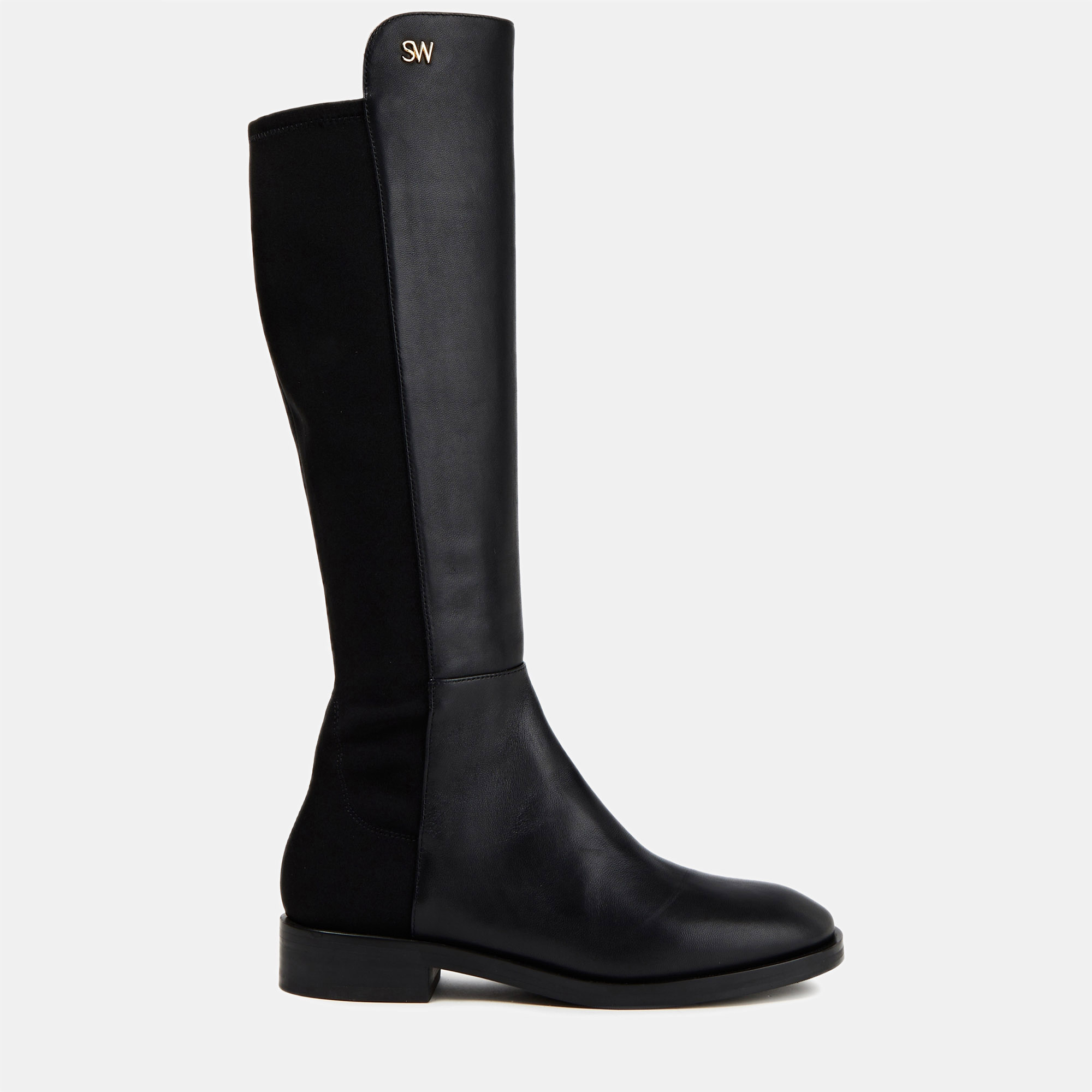 

Stuart Weitzman Leather Knee Length Boots Size, Black