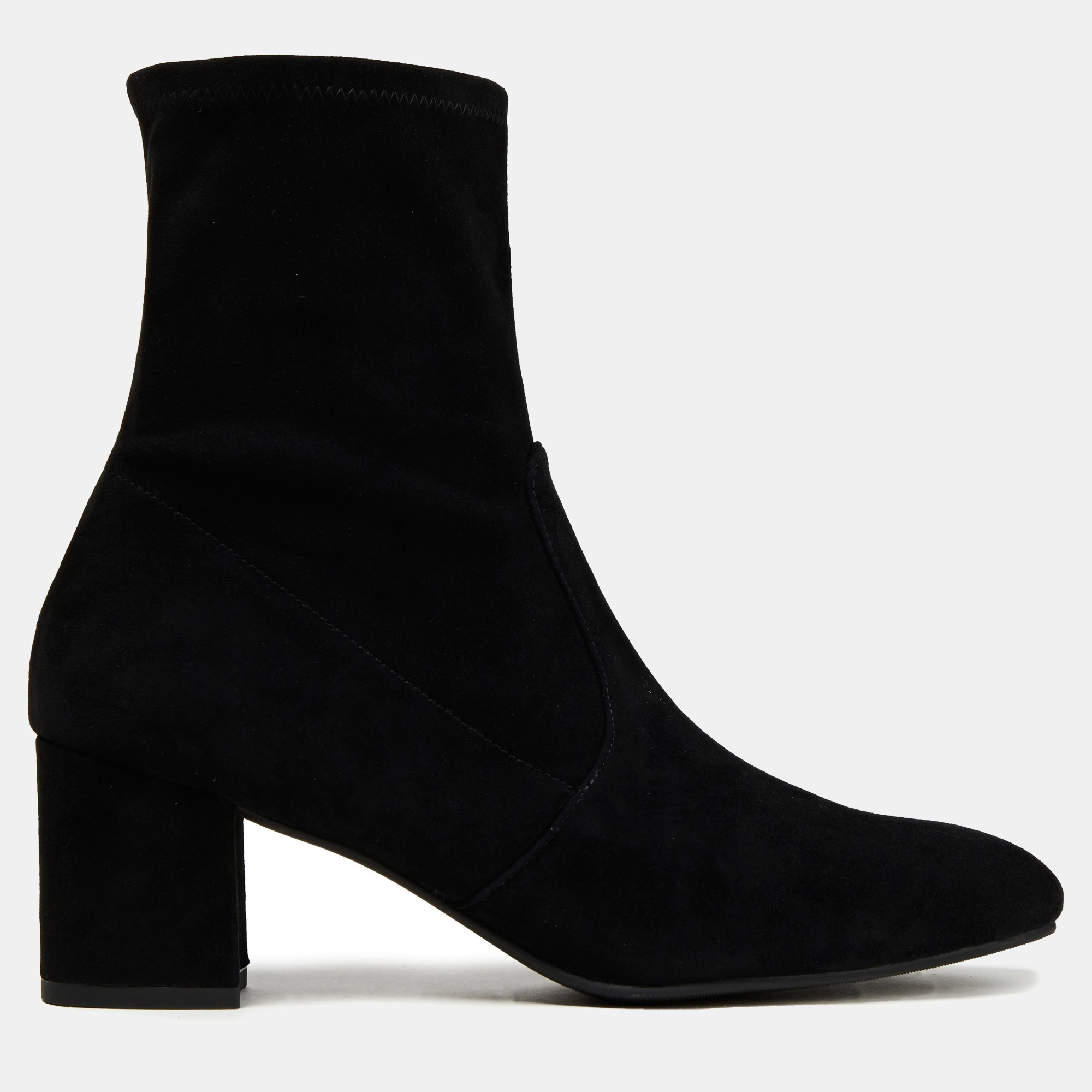Pre-owned Stuart Weitzman Suede Ankle Boots 37 In Black