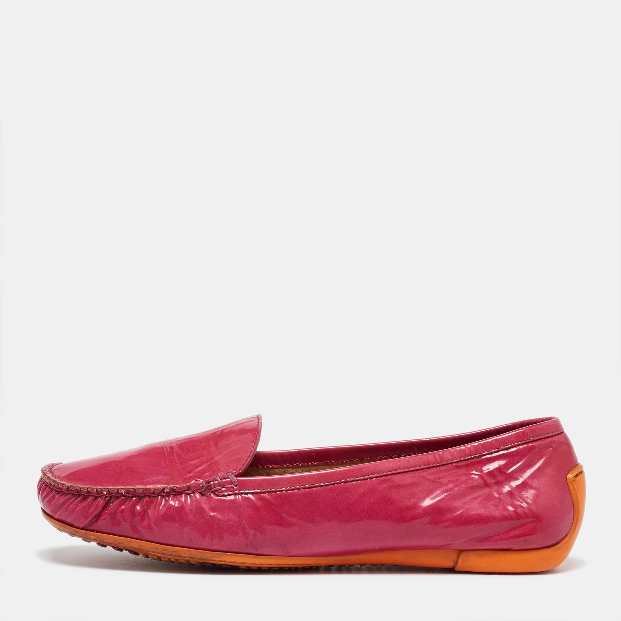 

Stuart Weitzman Pink Patent Leather Loafers Size 39.5