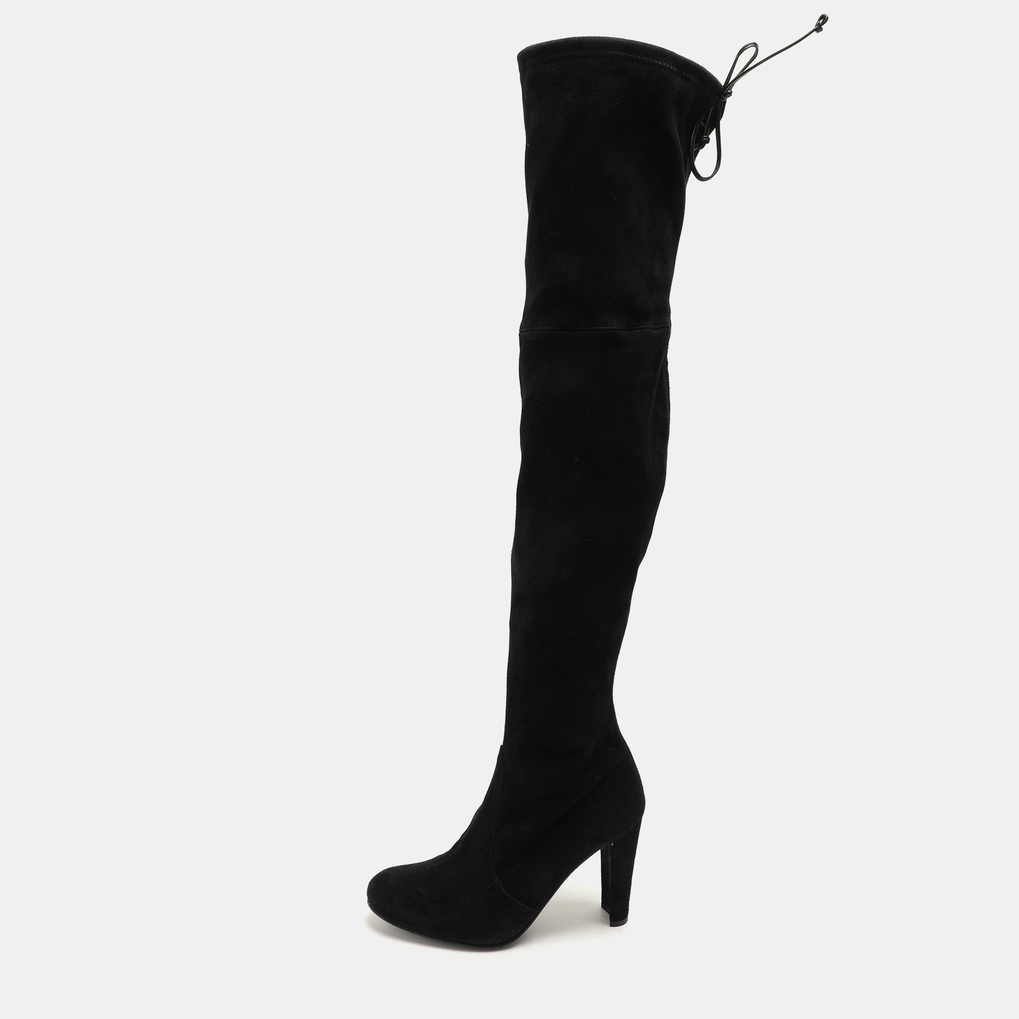 

Stuart Weitzman Black Suede Ledyland Over The Knee Boots Size