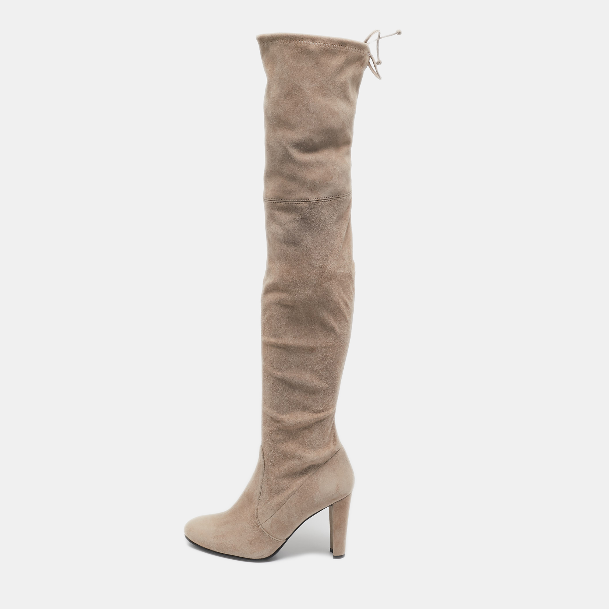 

Stuart Weitzman Beige Suede Ledyland Over The Knee Boots Size