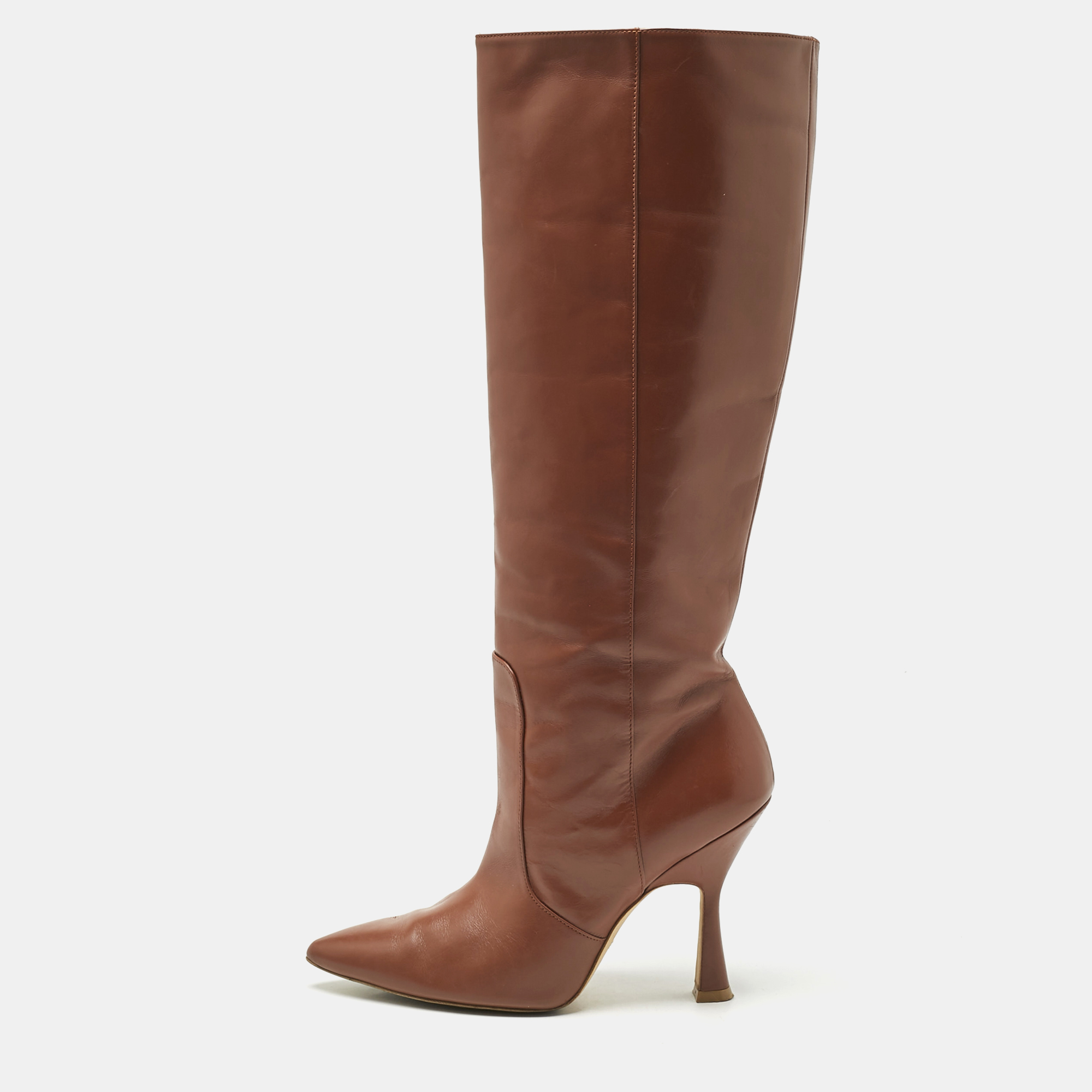 

Stuart Weitzman Brown Leather Knee High Boots Size