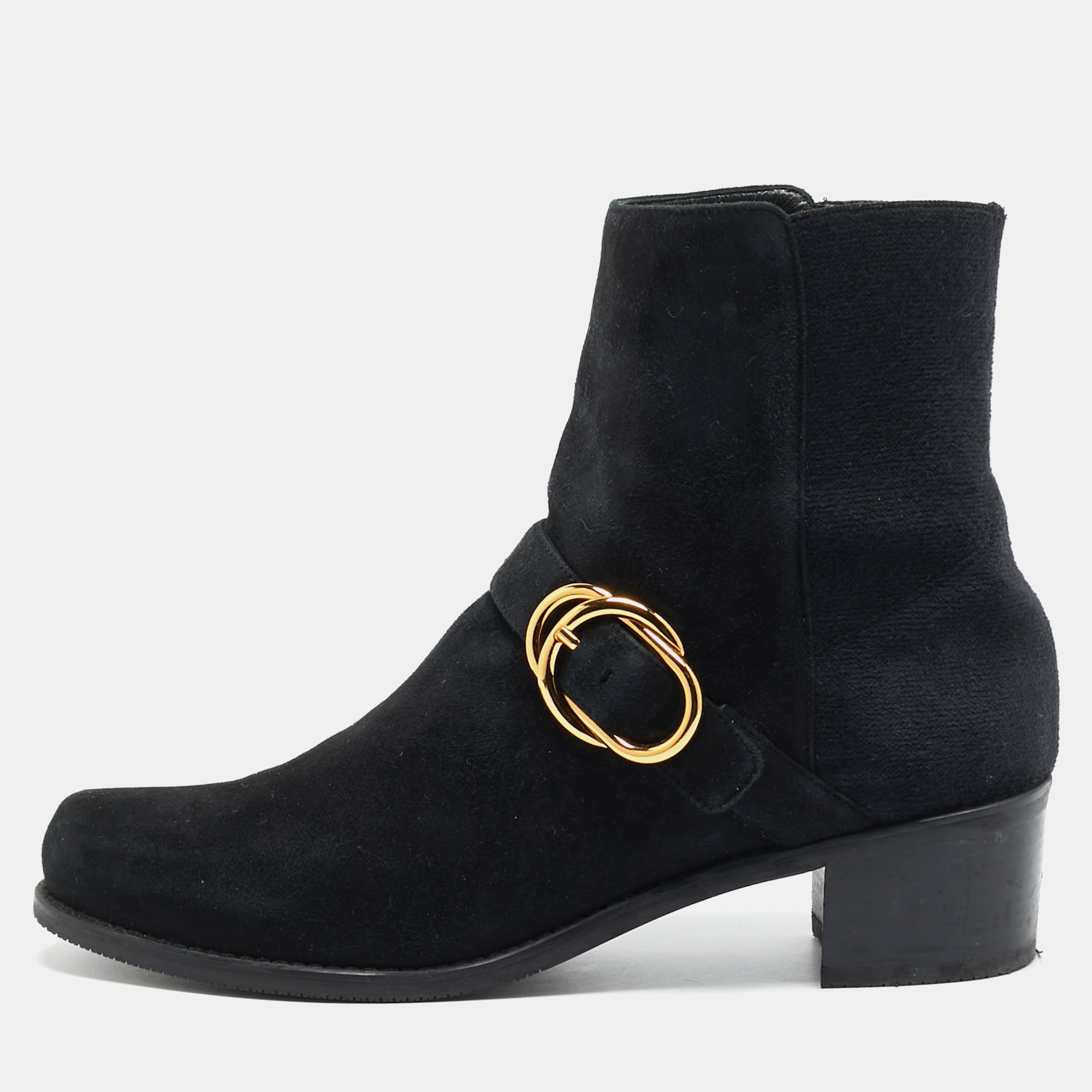 

Stuart Weitzman Size  Black Suede Ankle Length Boots