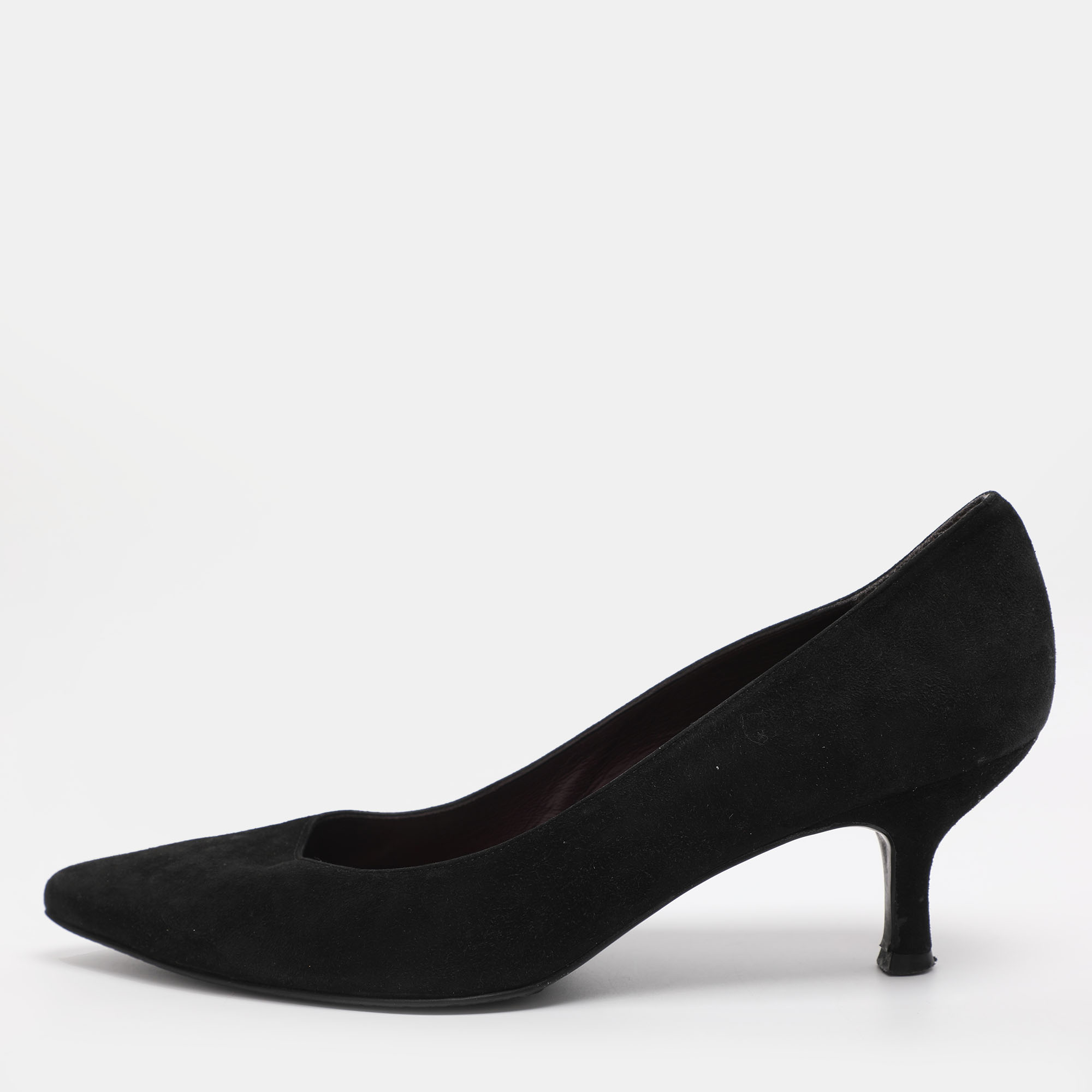 

Stuart Weitzman Size 39.5 Black Suede Pumps