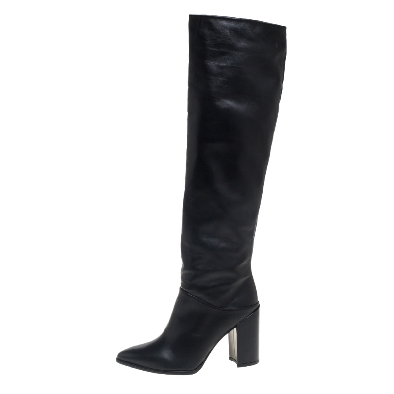 

Stuart Weitzman Black Leather Knee Length Boots Size
