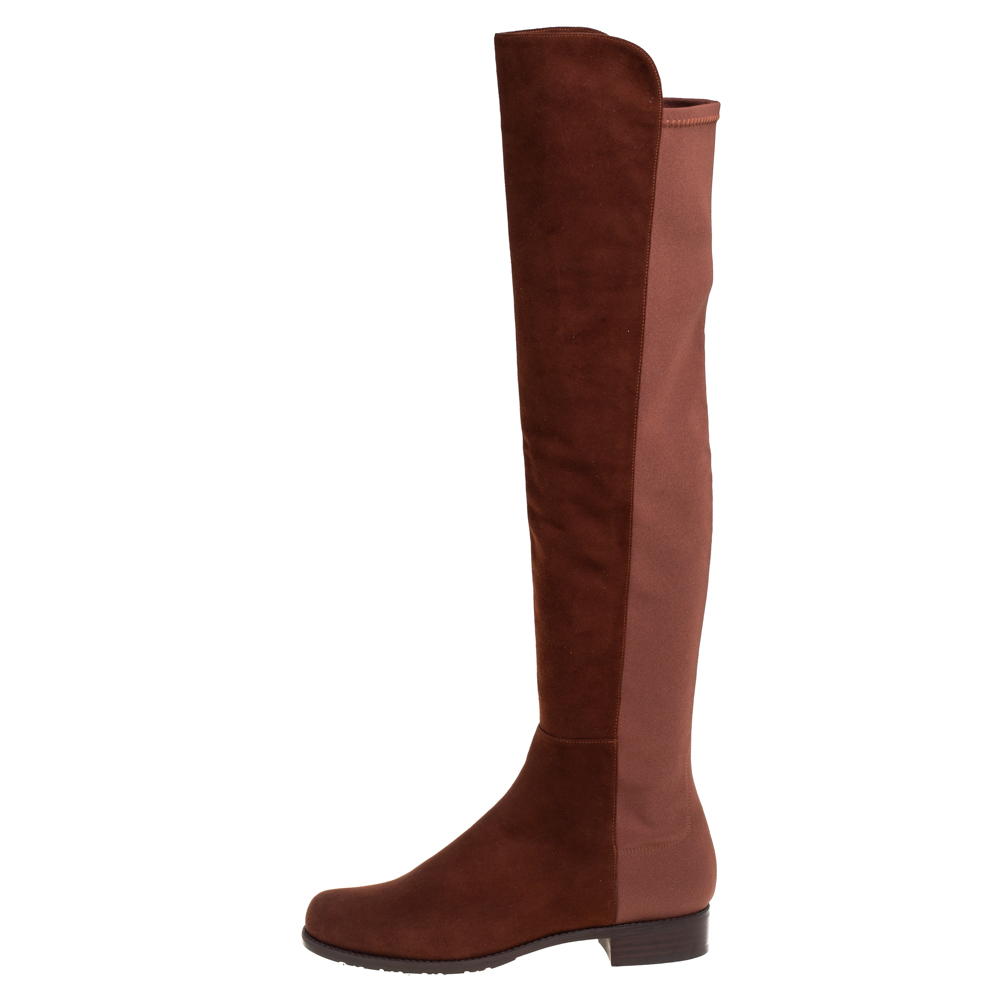 

Stuart Weitzman Brown Suede Knee Length Boots Size