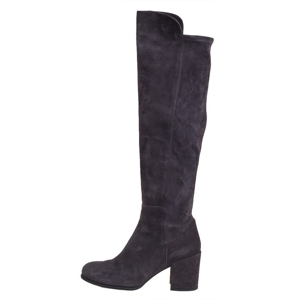 

Stuart Weitzman Grey Suede 50:50 Knee High Length Boots Size