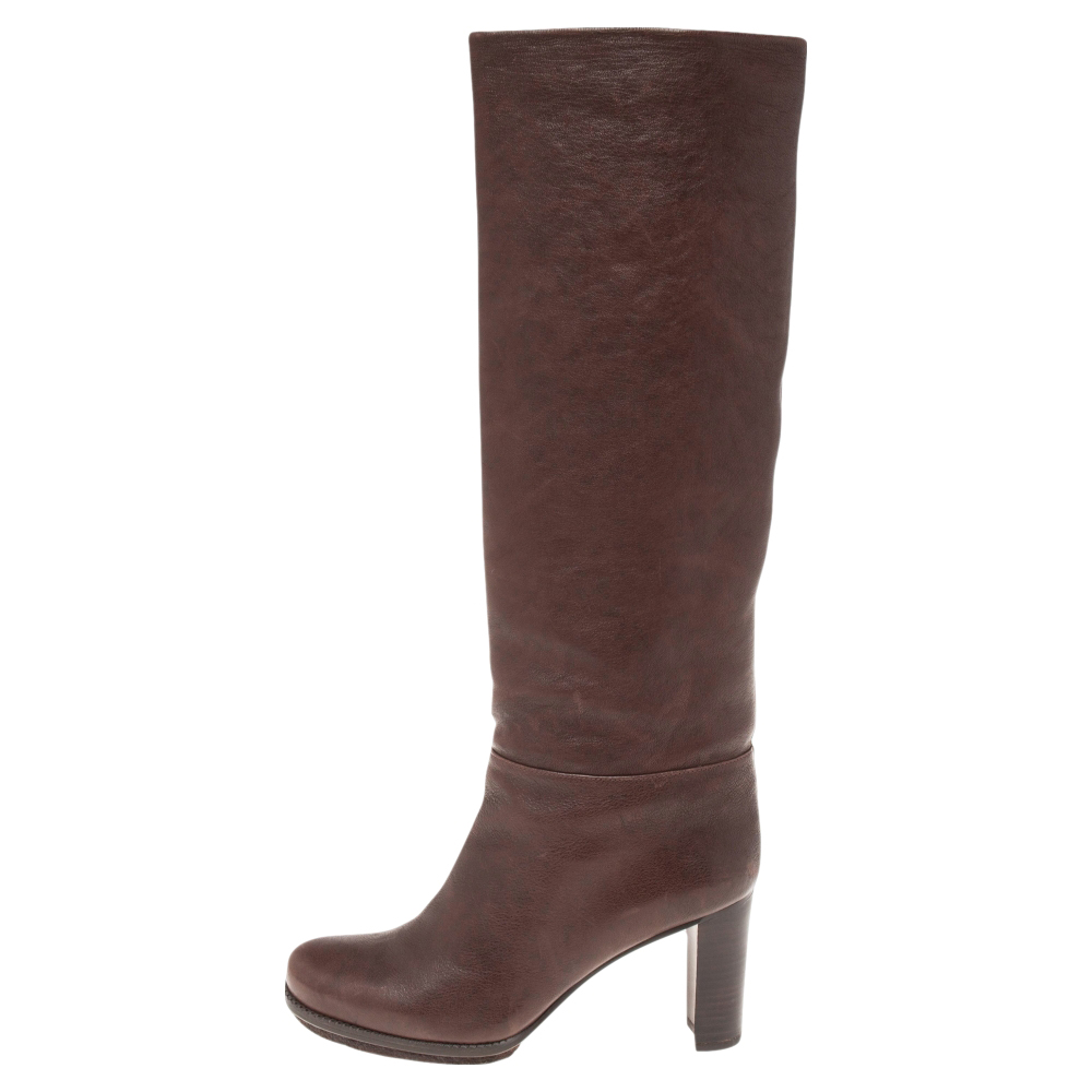

Stuart Weitzman Brown Leather Knee High Boots Size