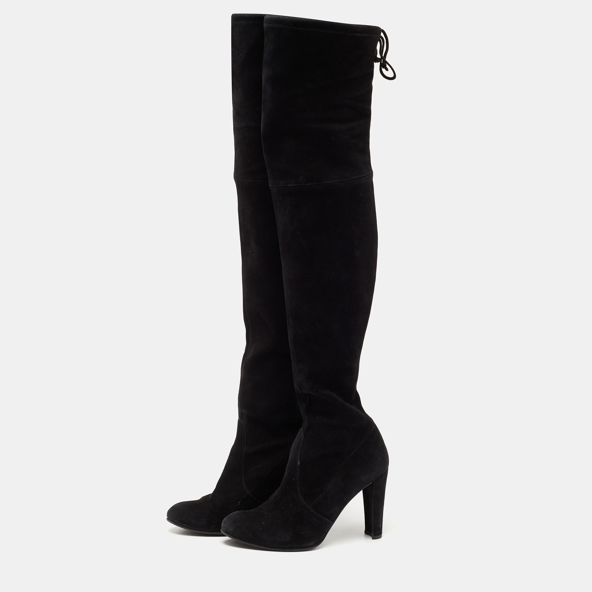 

Stuart Weitzman Black Suede Over The Knee Boots Size